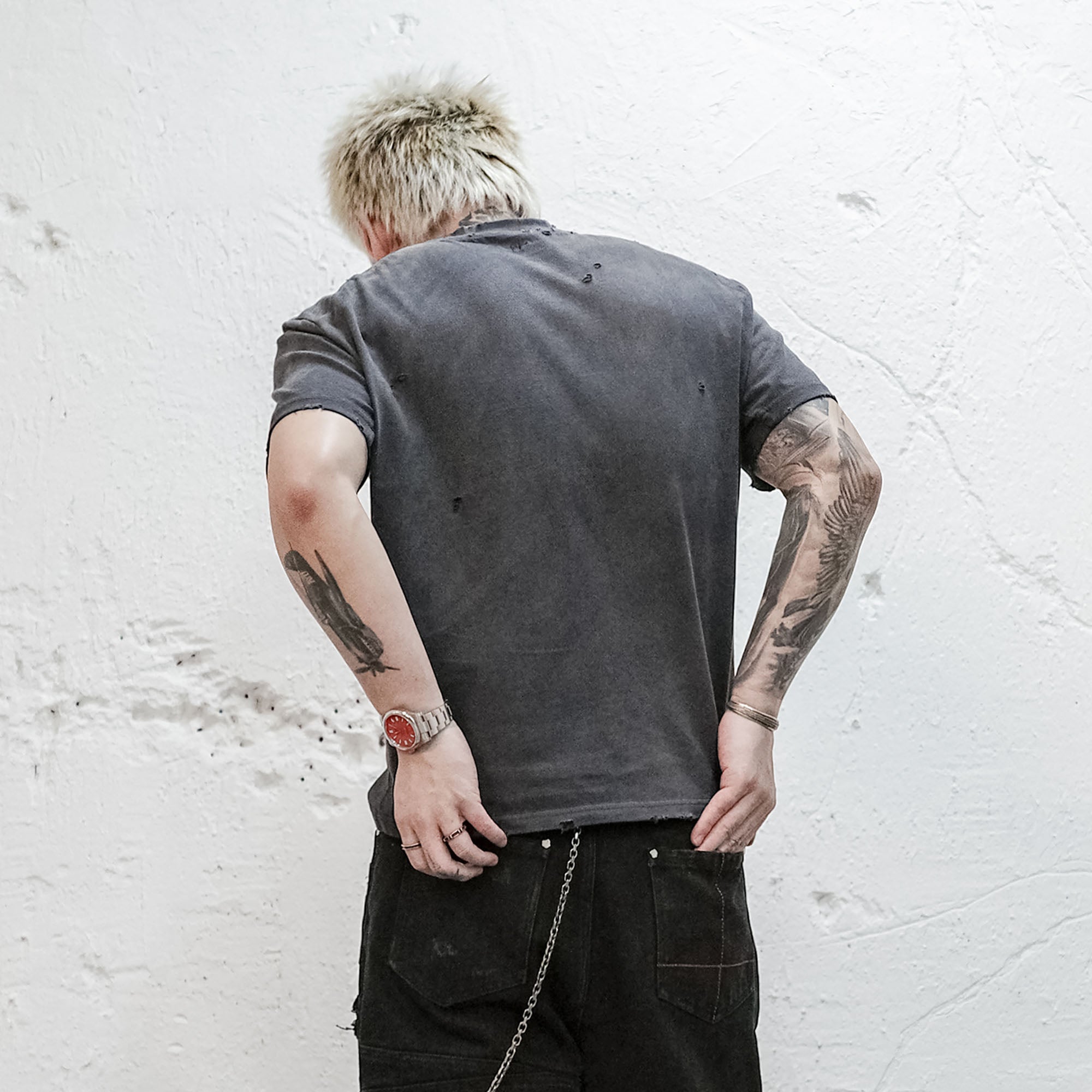 UNDERWATER Devil Distressed T-Shirt-T Shirt-S-Free Shipping Leatheretro