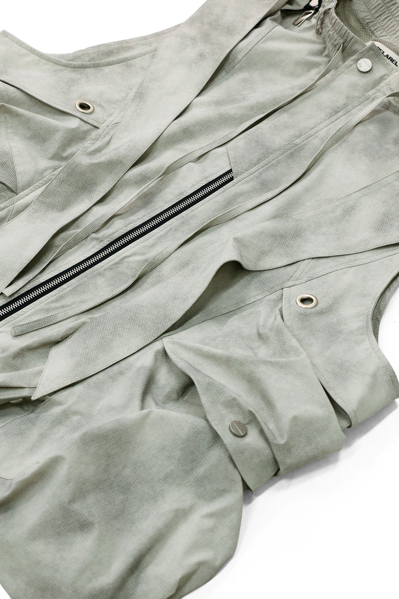 RELABEL Detachable Hood Big-Pocket Vest-Vest-XS (Preorder)-Gray-Free Shipping Leatheretro