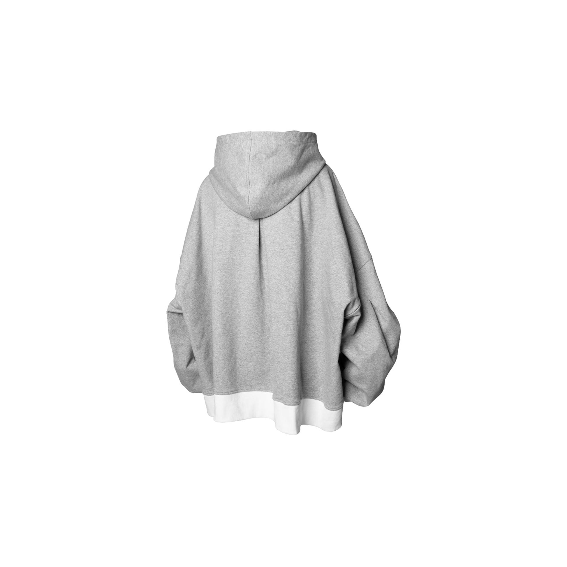 RELABEL Contrast Hem Oversized Hoodie-Hoodie-XS-S £¨Preorder£©-Free Shipping Leatheretro