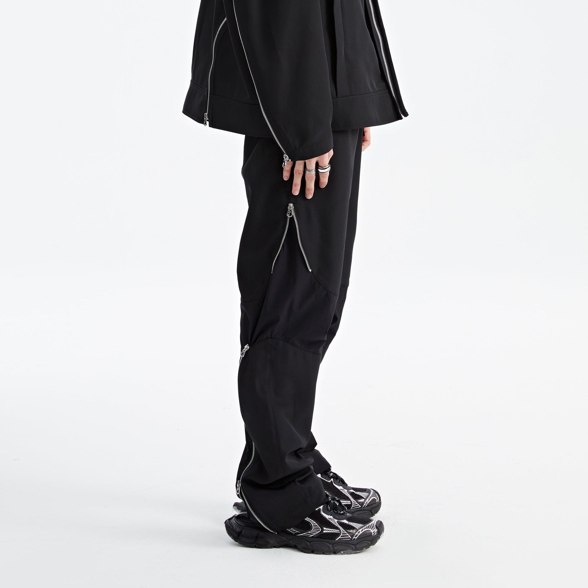 ORGANIC EMOTION Splash-Proof Zippered Paratrooper Pants-Pants-S-Free Shipping Leatheretro