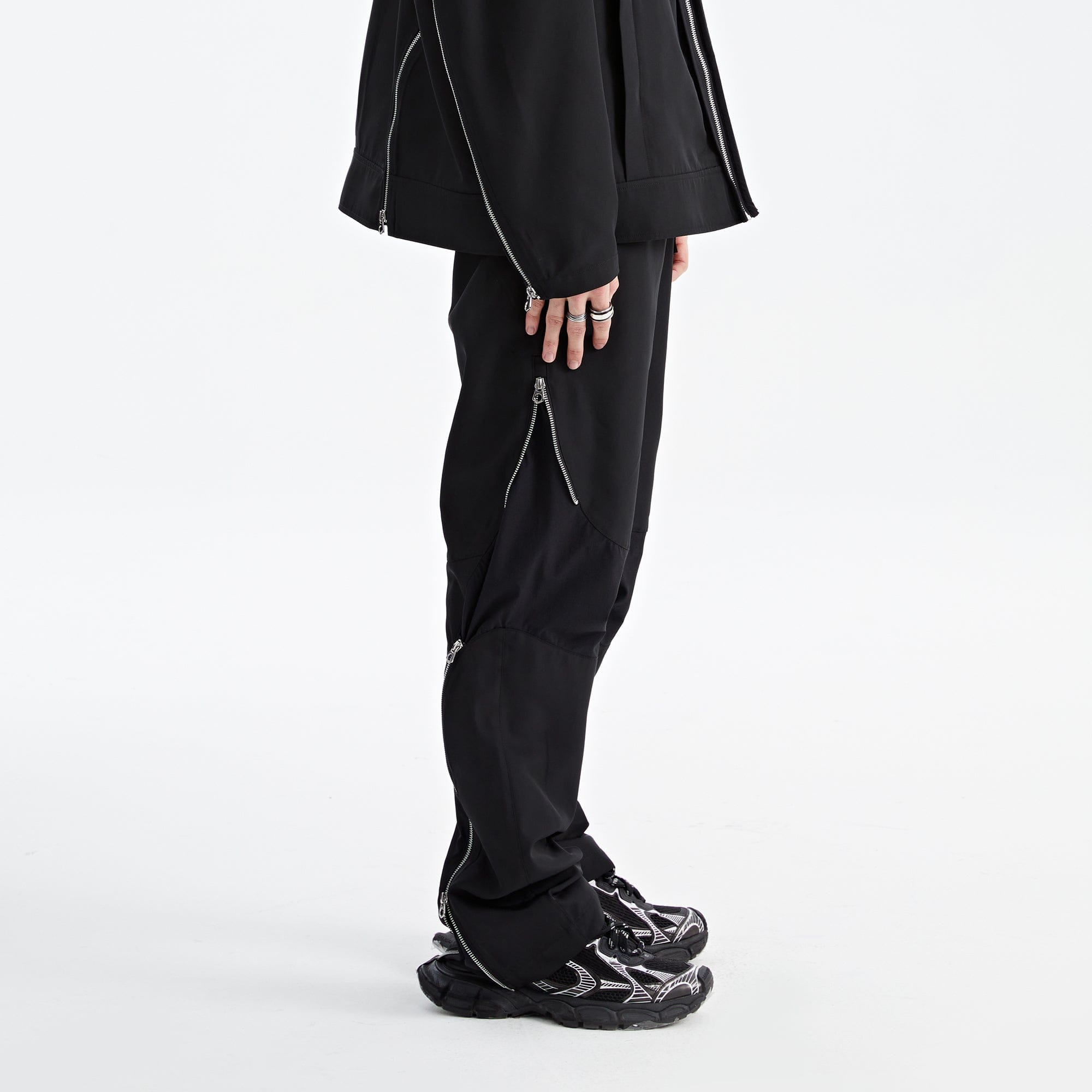 ORGANIC EMOTION Splash-Proof Zippered Paratrooper Pants-Pants-S-Free Shipping Leatheretro