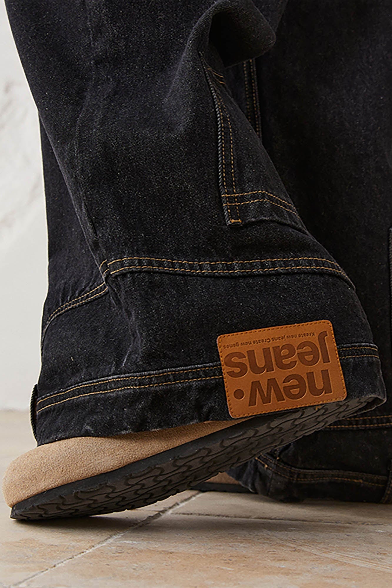 KREATE Inverted Deconstructed Baggy Jeans-Jeans-S-Blue-Free Shipping Leatheretro