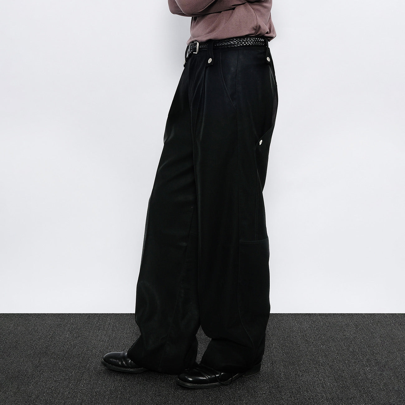 7440 37 1 Back Double-Knee PU Pants-Pants-S (Preorder)-Free Shipping Leatheretro