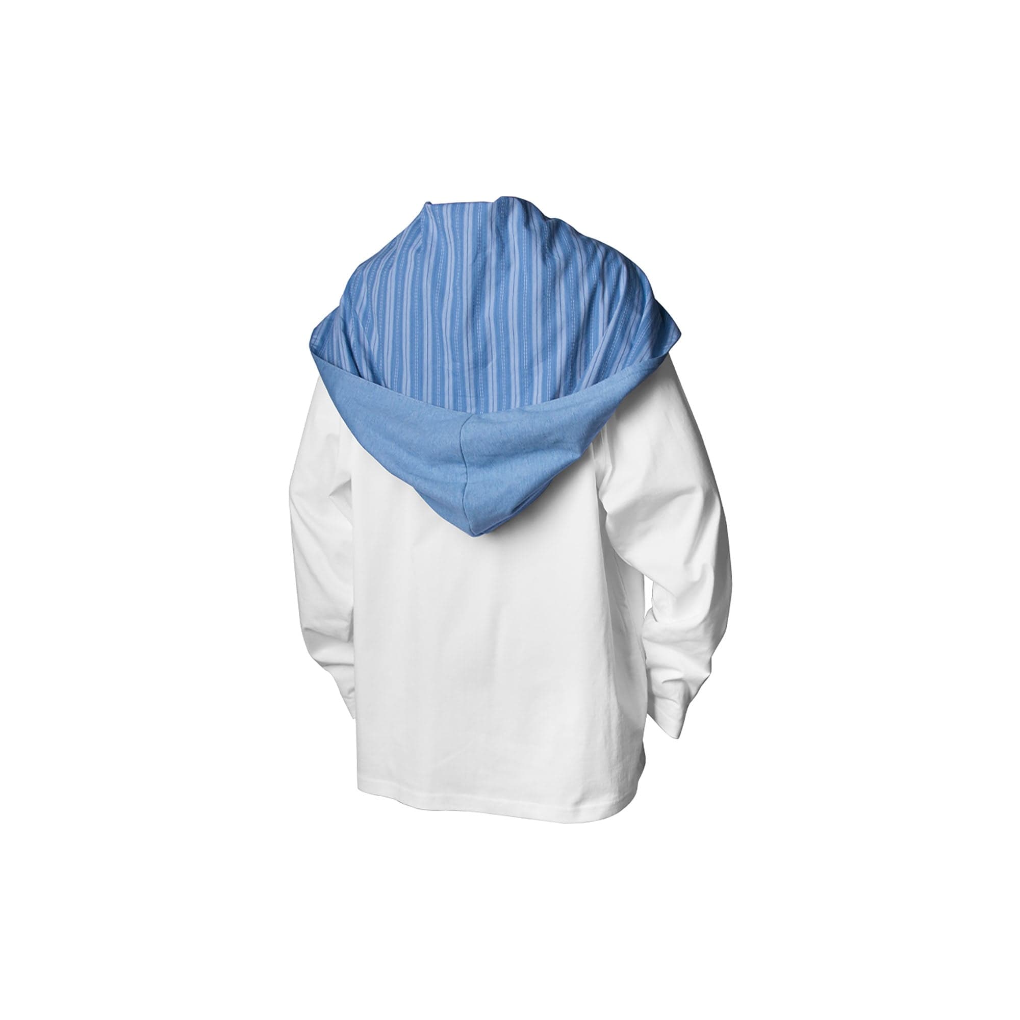 RELABEL Detachable Hood Long-Sleeve Tee White-L/S Tee-XS-Free Shipping Leatheretro