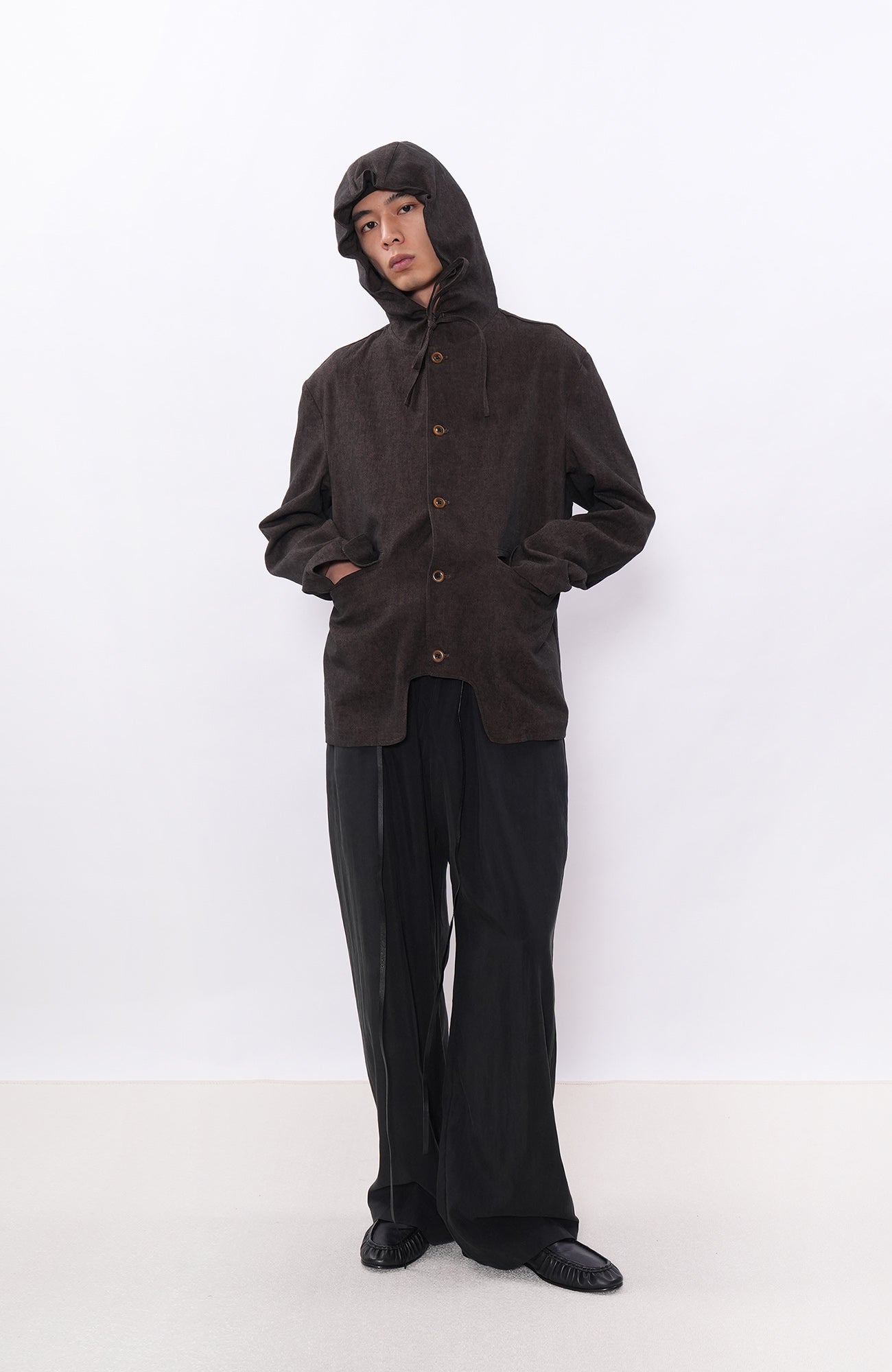 7440 37 1 Linen-Cotton Drawstring Hooded Blazer-Jacket-S (Preorder)-Free Shipping Leatheretro