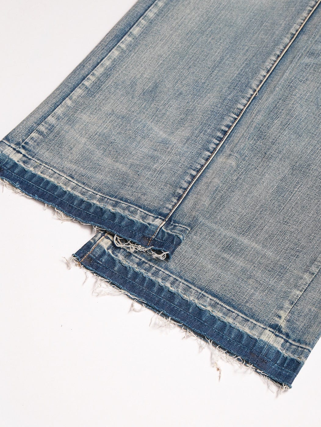 LEONSENSE Raw Edge Washed Flared Jeans-Jeans-S-Free Shipping Leatheretro