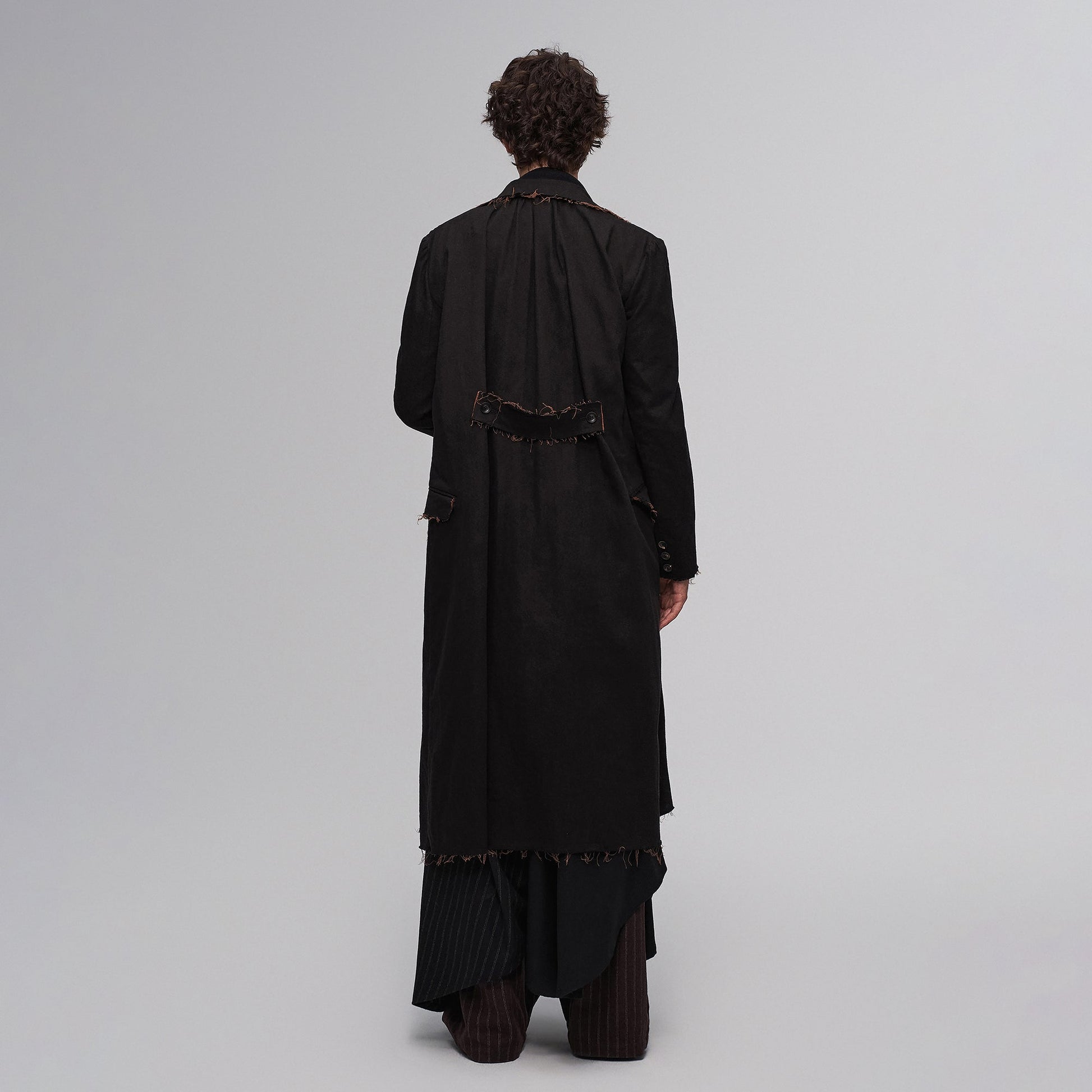 ILNya Nieternite Nifutur Raw-Edge Wool-Blend Longline Coat-Jacket-S(0)-Free Shipping Leatheretro