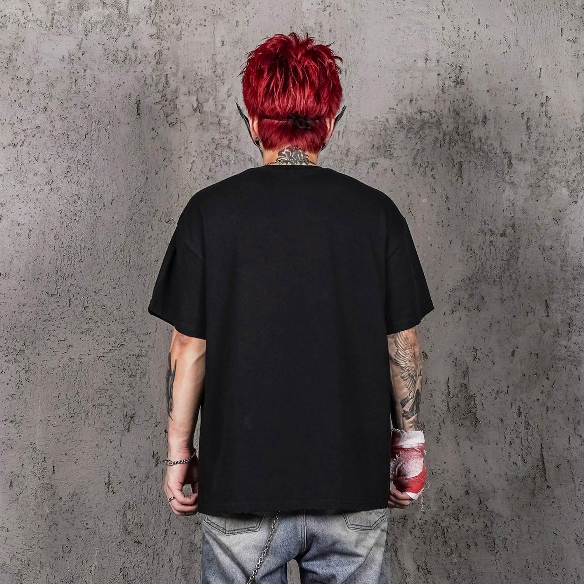 UNDERWATER Demonize Faded Graphic T-Shirt-T Shirt-S-Free Shipping Leatheretro