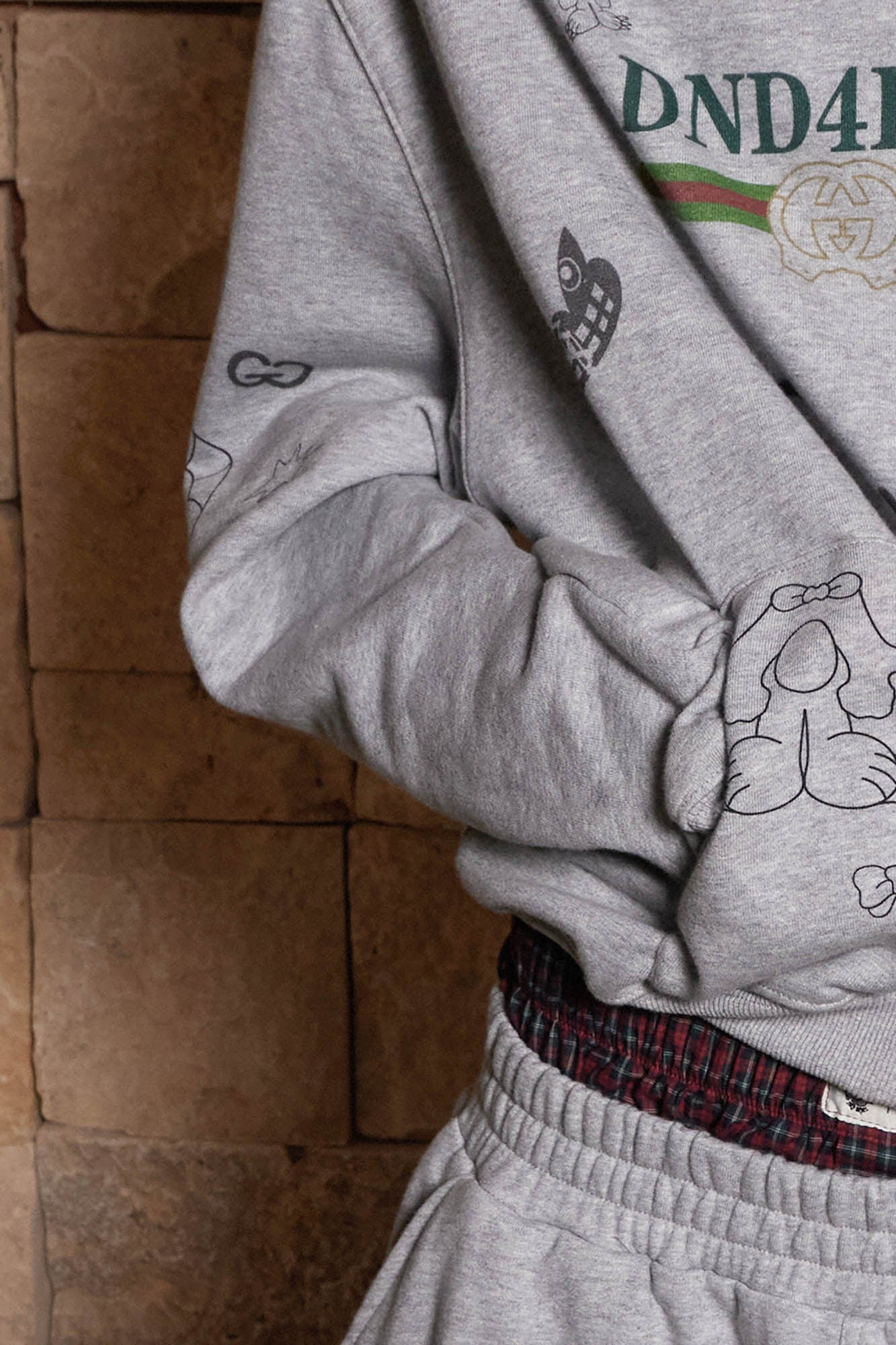 DND4DES Graffiti Bootleg Oversized Hoodie-Hoodie-S-Free Shipping Leatheretro