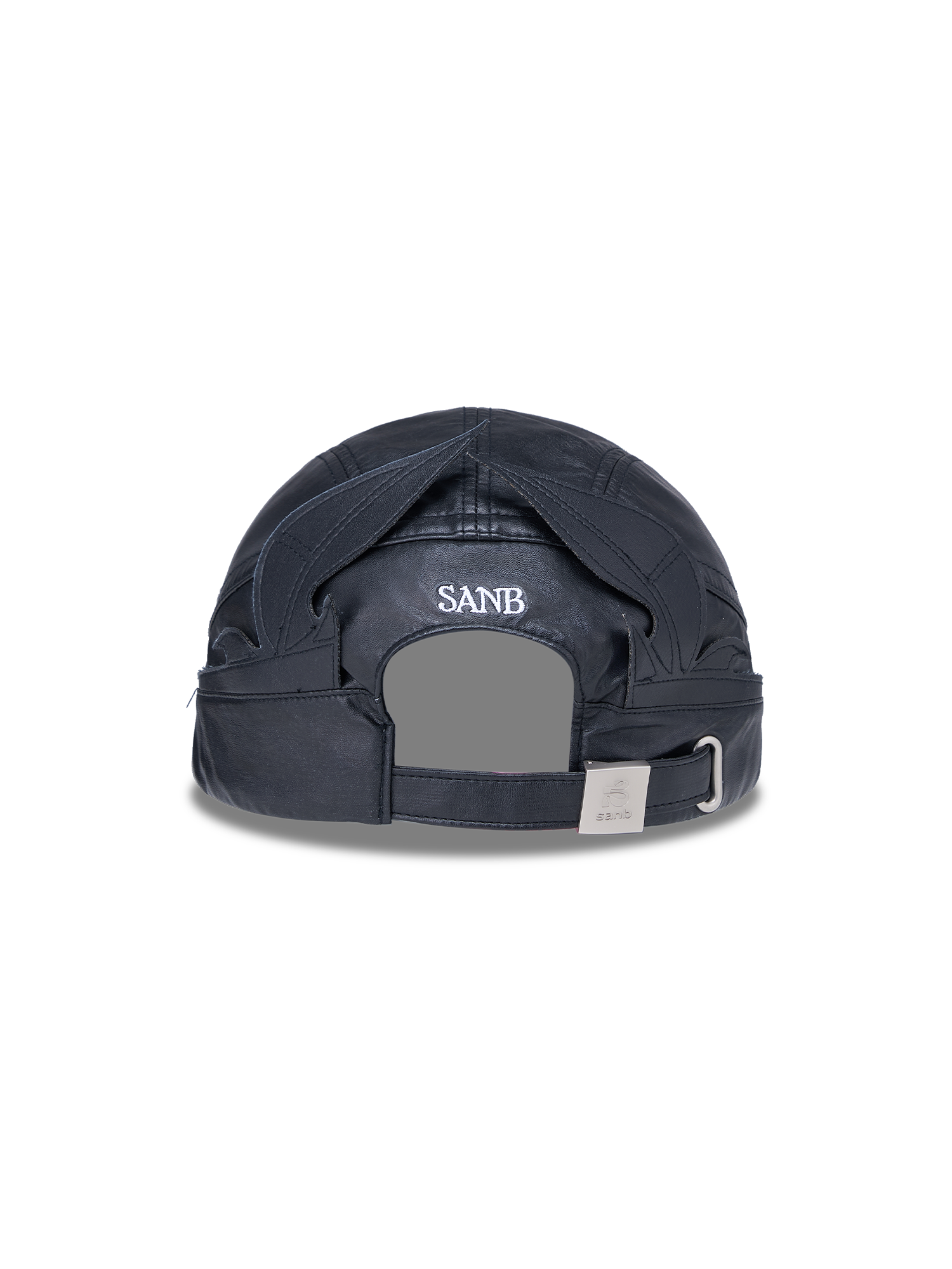 SANB Faux Leather Horned Baseball Cap-Hat, Cap, Beanie-One Size-Free Shipping Leatheretro