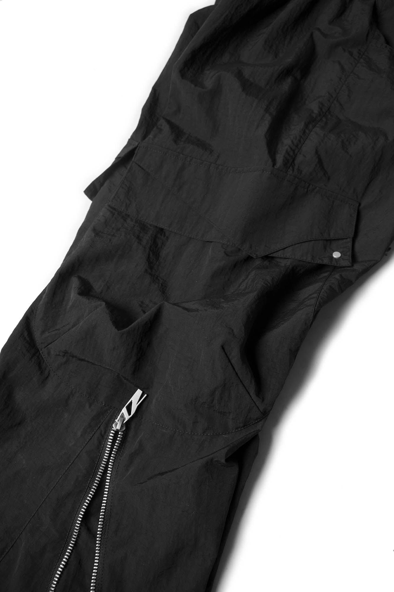 RELABEL Flared Multi-Zip Cargo Pants-Pants-S-Free Shipping Leatheretro