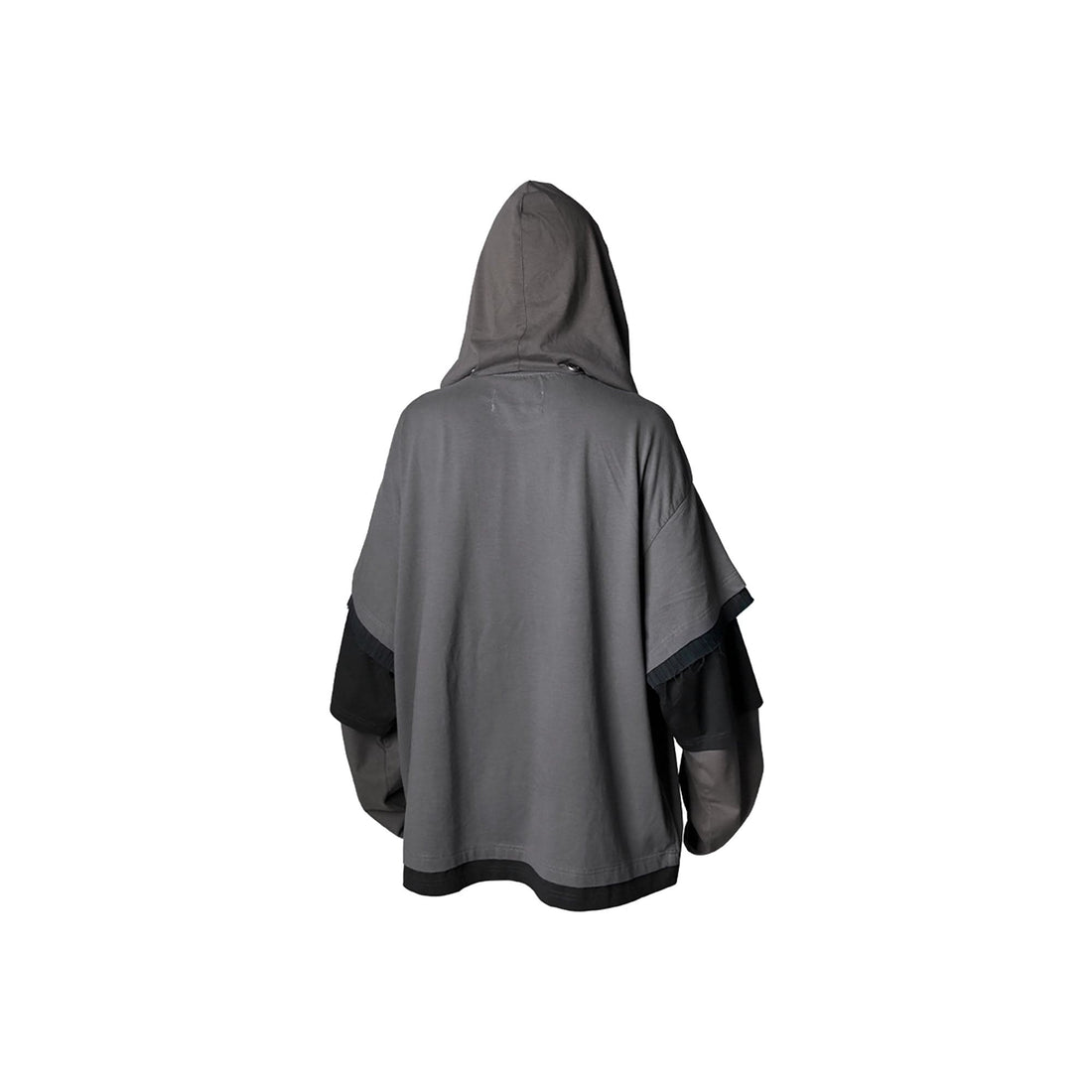 RELABEL Triple-Layer Detachable Striped Hood Long-Sleeve Tee Green-L/S Tee-XS-Free Shipping Leatheretro