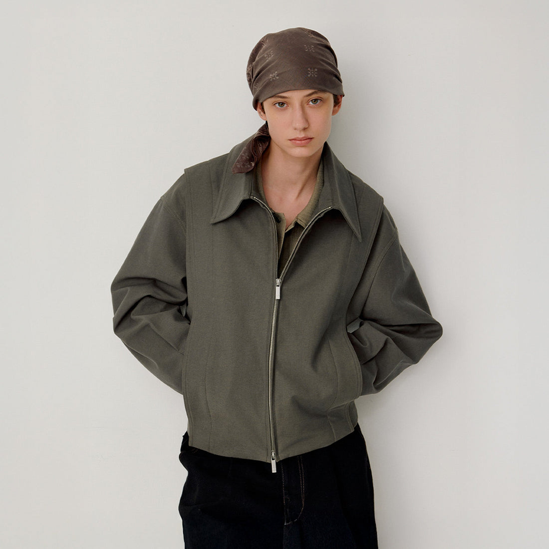 OPICLOTH Essential Structured Layered Double-Zip Jacket-Jacket-XS-Free Shipping Leatheretro