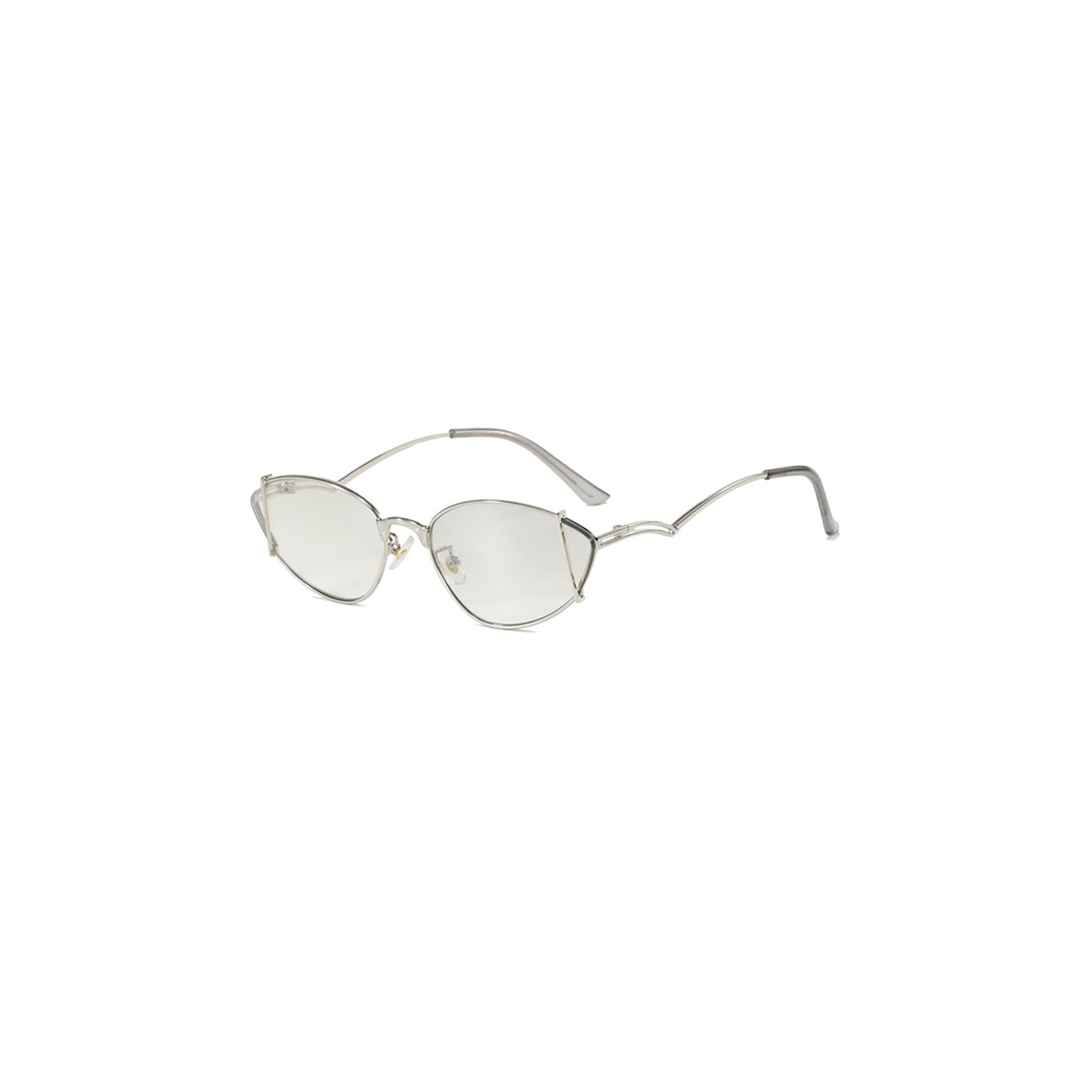 DAMAGE ASIA Cat-Eye Wireframe Sunglasses-Sunglasses-One Size-Coffee-Free Shipping Leatheretro