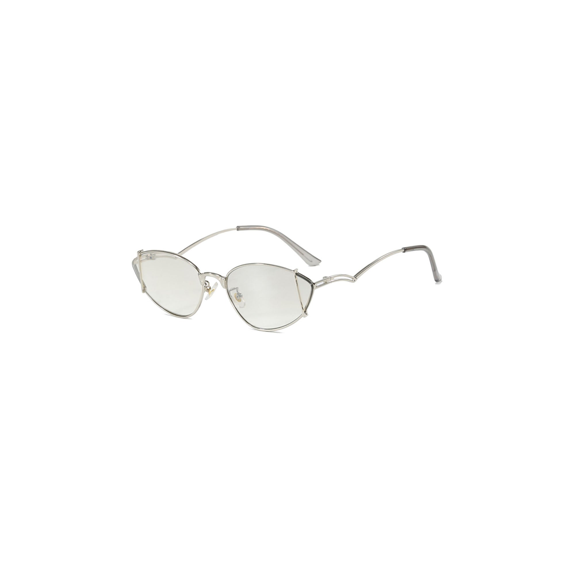 DAMAGE ASIA Cat-Eye Wireframe Sunglasses-Sunglasses-One Size-Coffee-Free Shipping Leatheretro