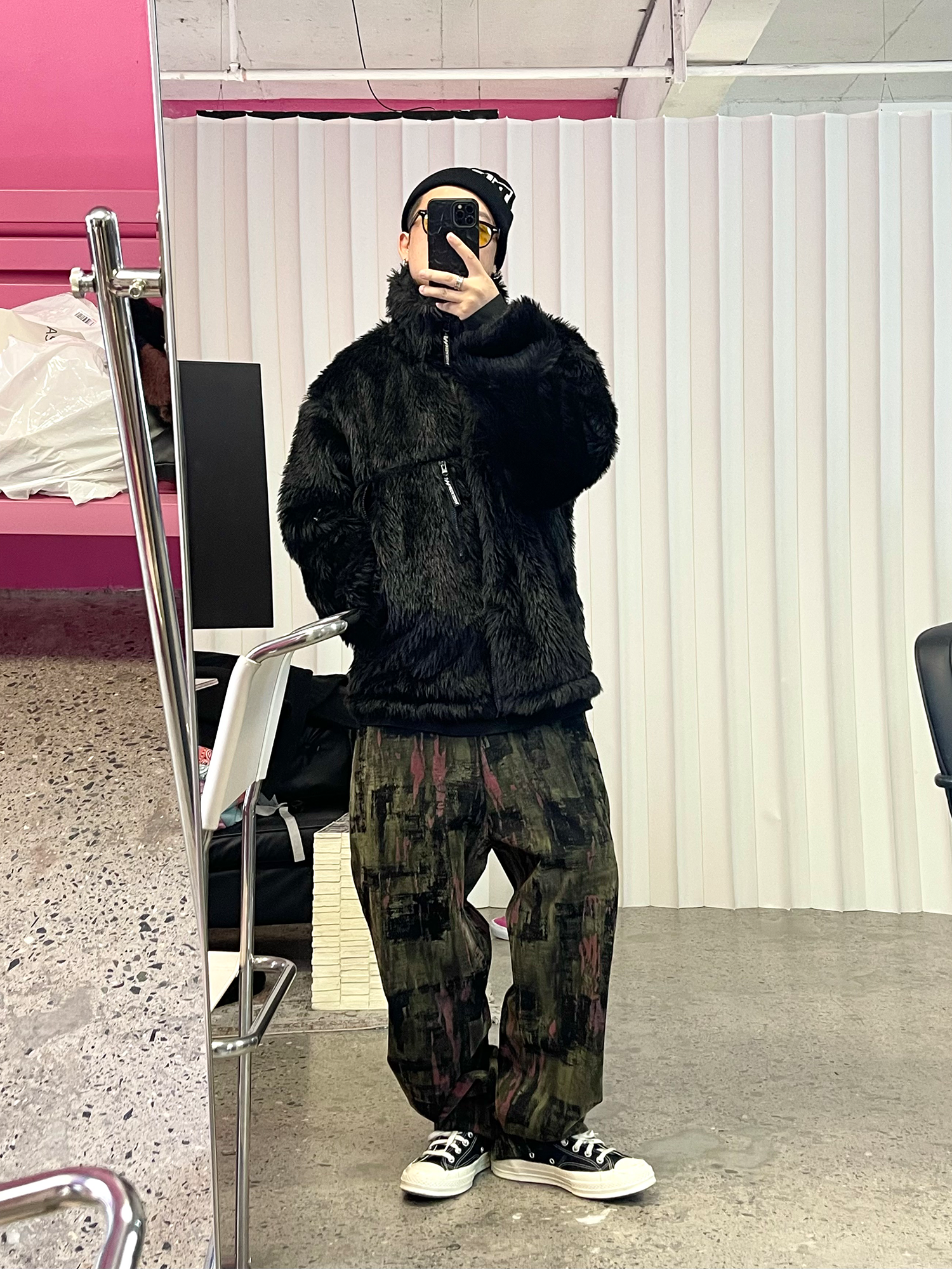 ME DA IGUAL Shaggy Multi-Pocket Faux Fur Jacket-Jacket-M-Free Shipping Leatheretro