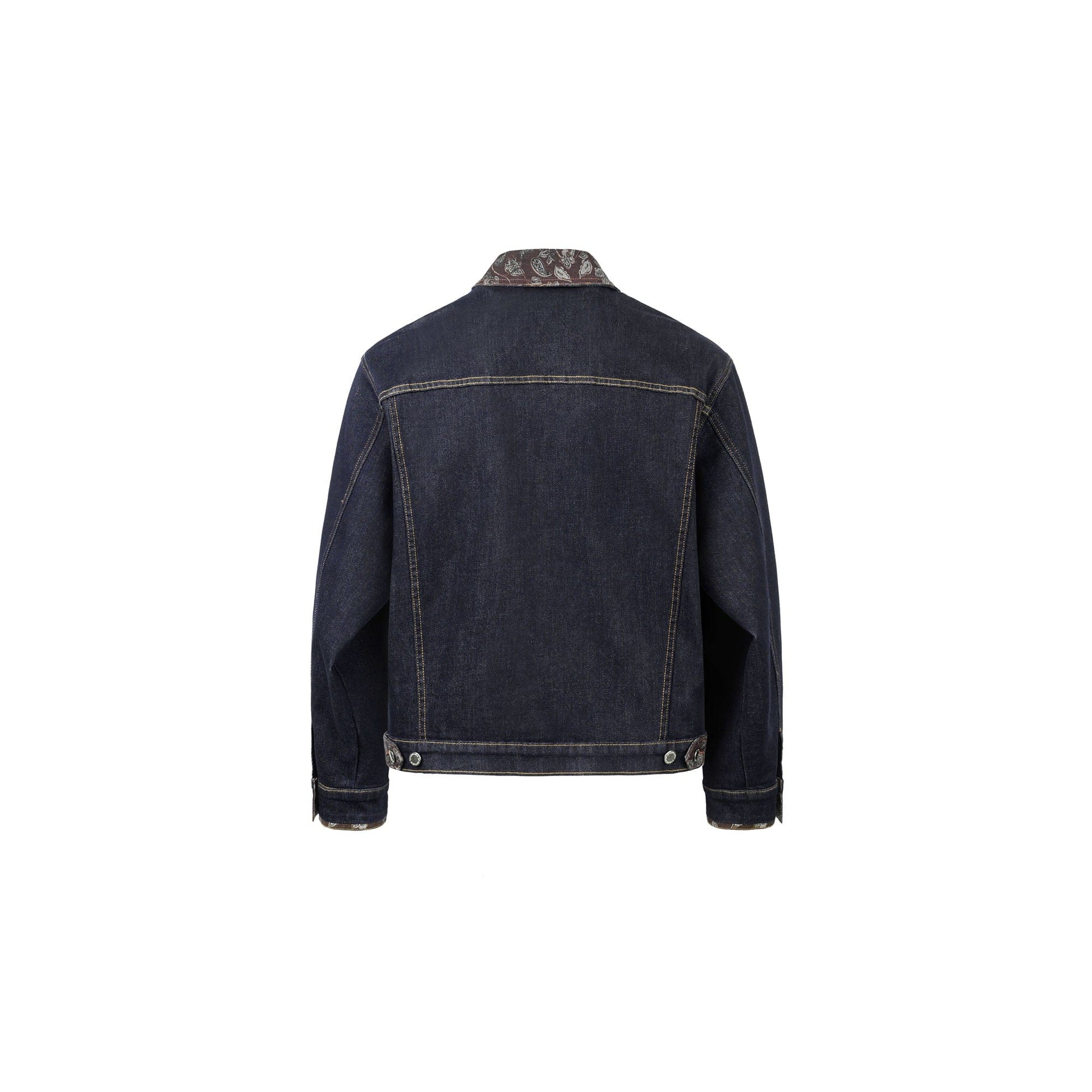 OKAYTHXBYE Floral-Lined Denim Jacket-Jacket-S-Free Shipping Leatheretro