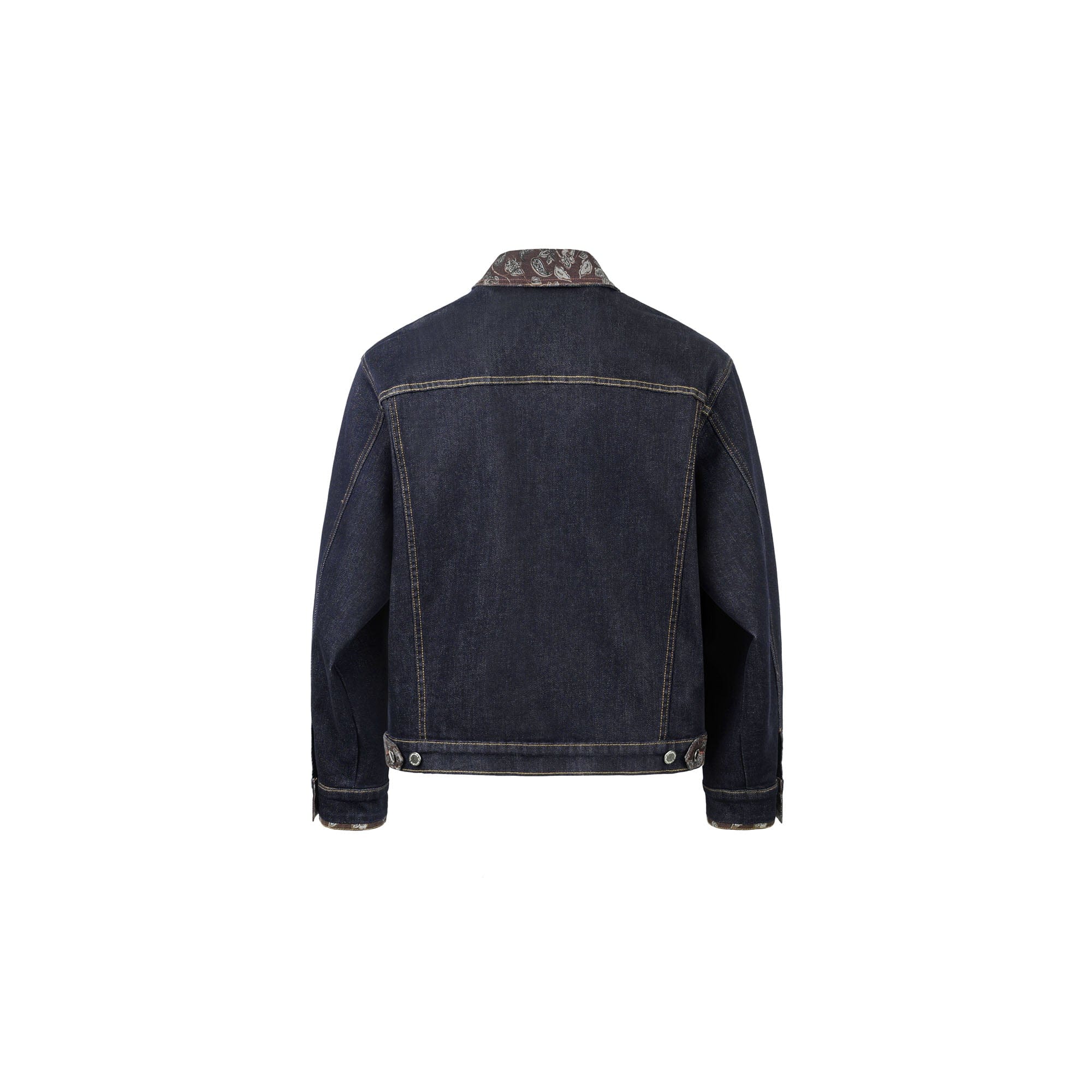 OKAYTHXBYE Floral-Lined Denim Jacket-Jacket-S-Free Shipping Leatheretro