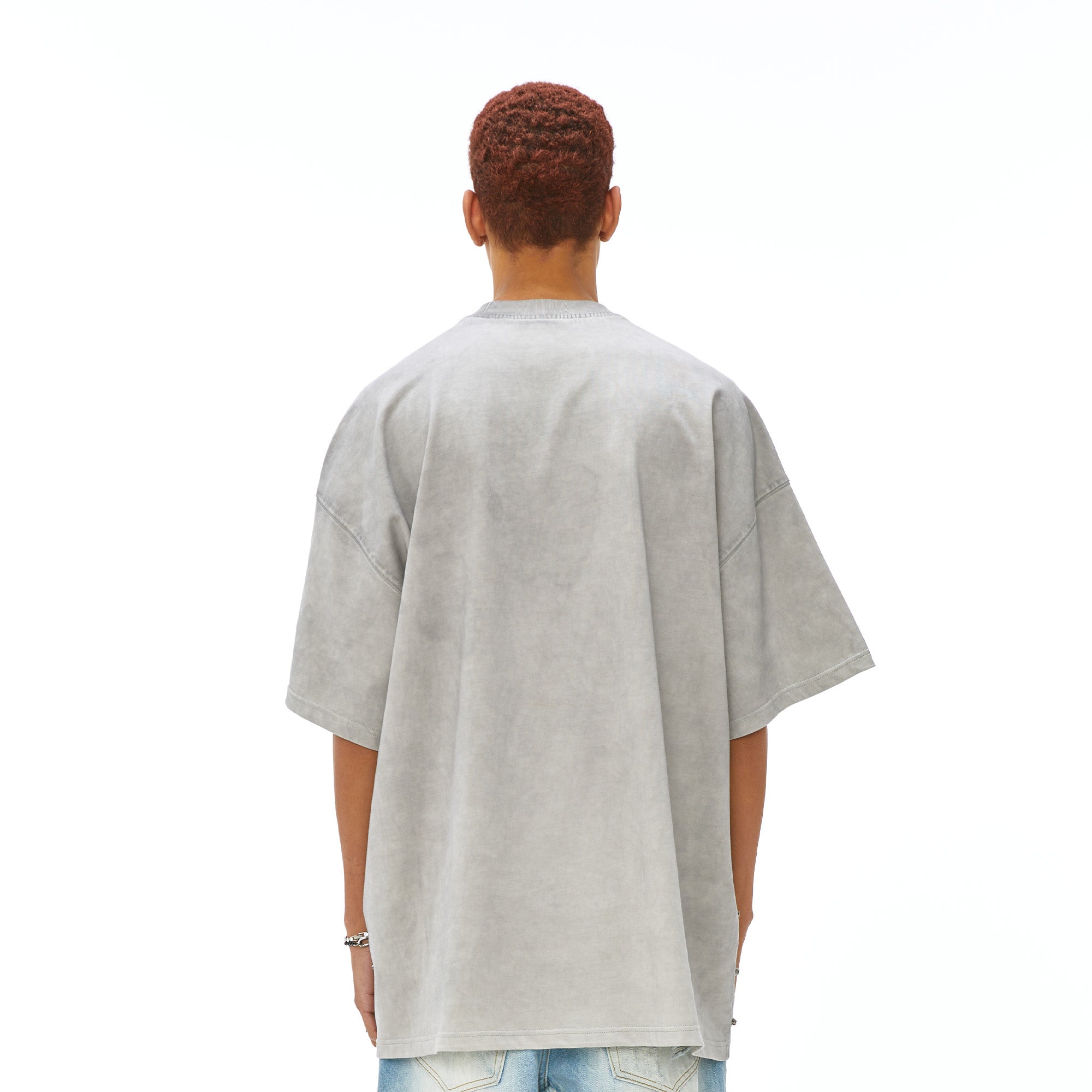 VANN VALRENCE Washed Studded Box Patch T-Shirt-T Shirt-S-Free Shipping Leatheretro