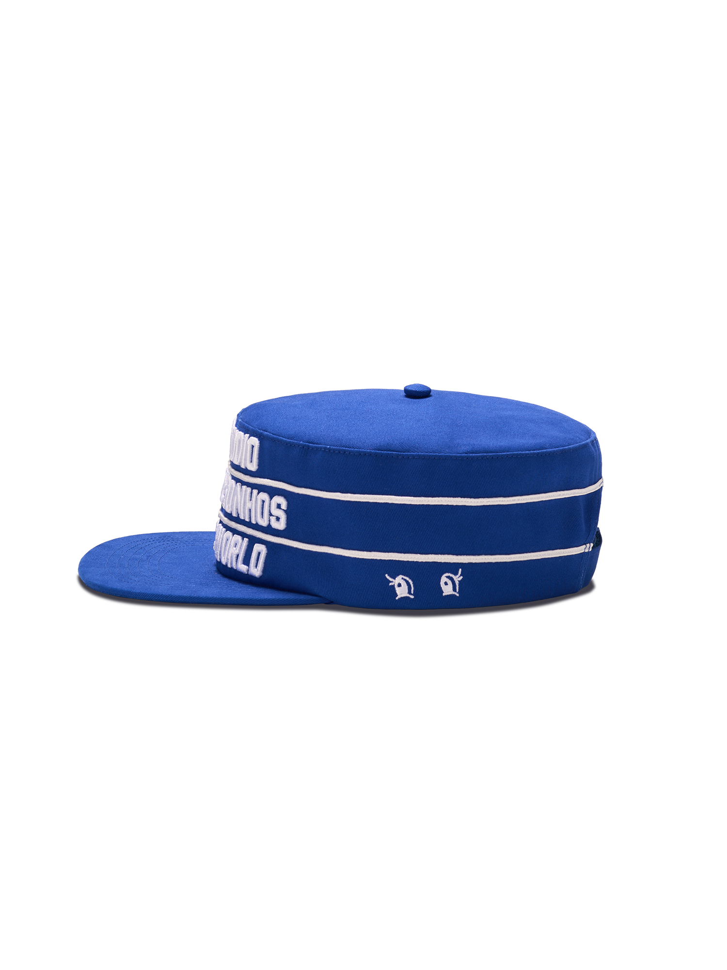SANB Text Embroidered Pillbox Cap-Hat, Cap, Beanie-One Size-Free Shipping Leatheretro