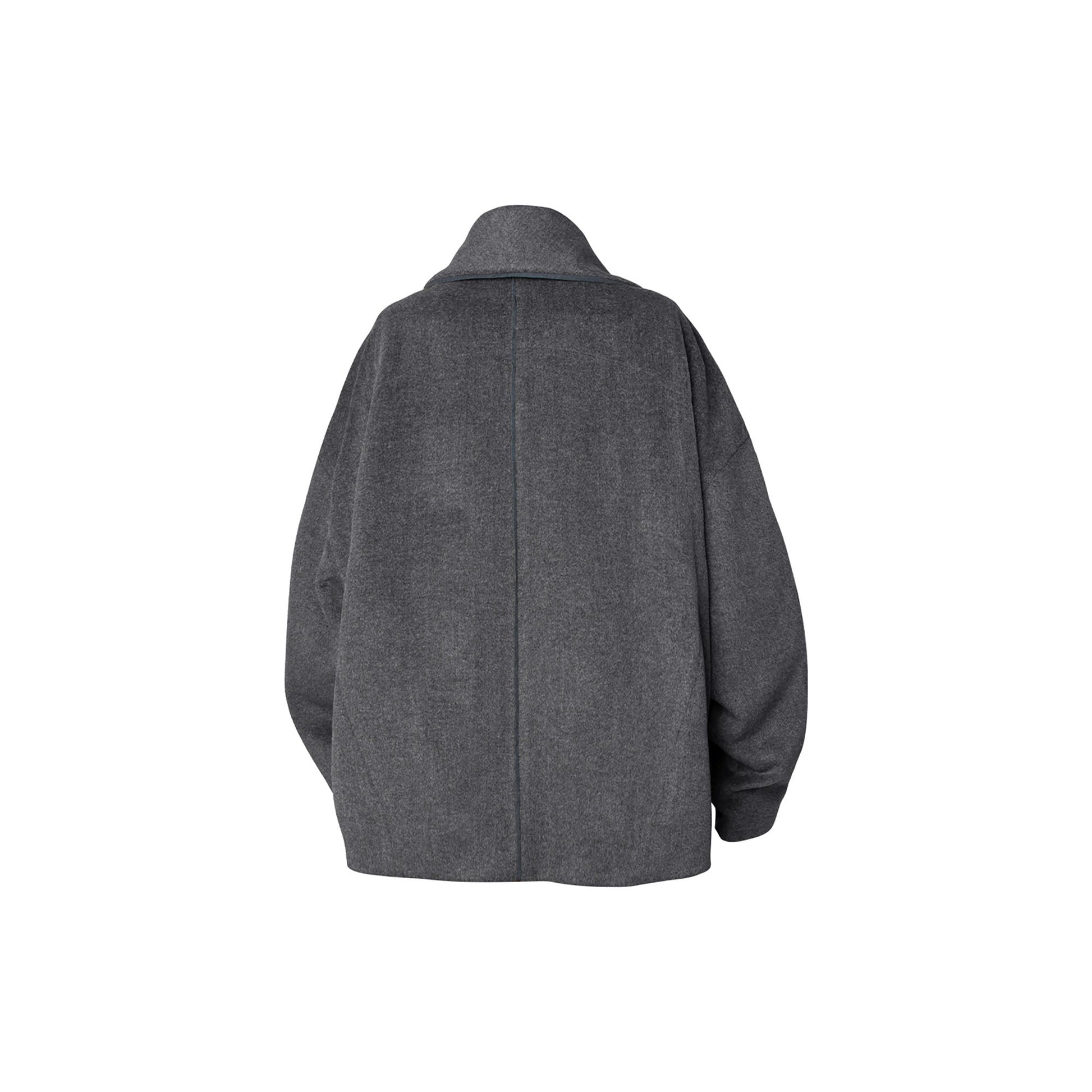 RELABEL Asym Wool-Blend Curved Panel Jacket-Jacket-XS (Preorder)-Free Shipping Leatheretro