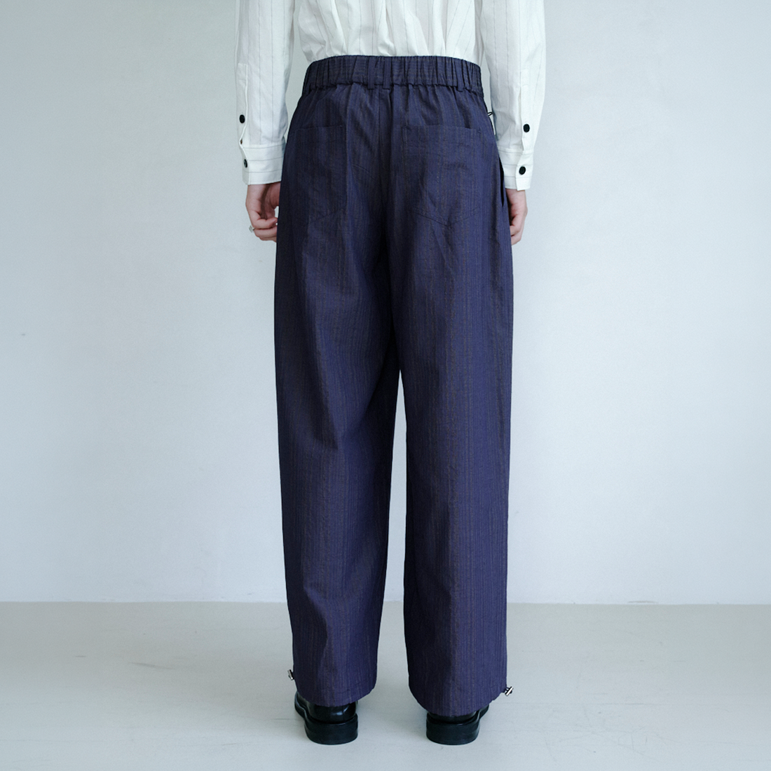 GRAINMUSTARD Drawstring Pleated Straight-Leg Trousers-Pants-XS-Free Shipping Leatheretro