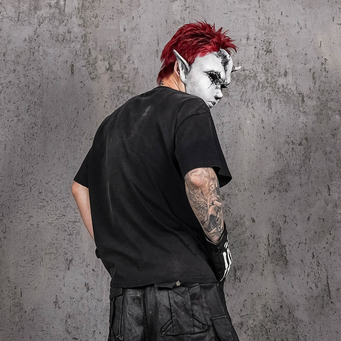 UNDERWATER Distressed Cross Tomb T-Shirt-T Shirt-S-Free Shipping Leatheretro