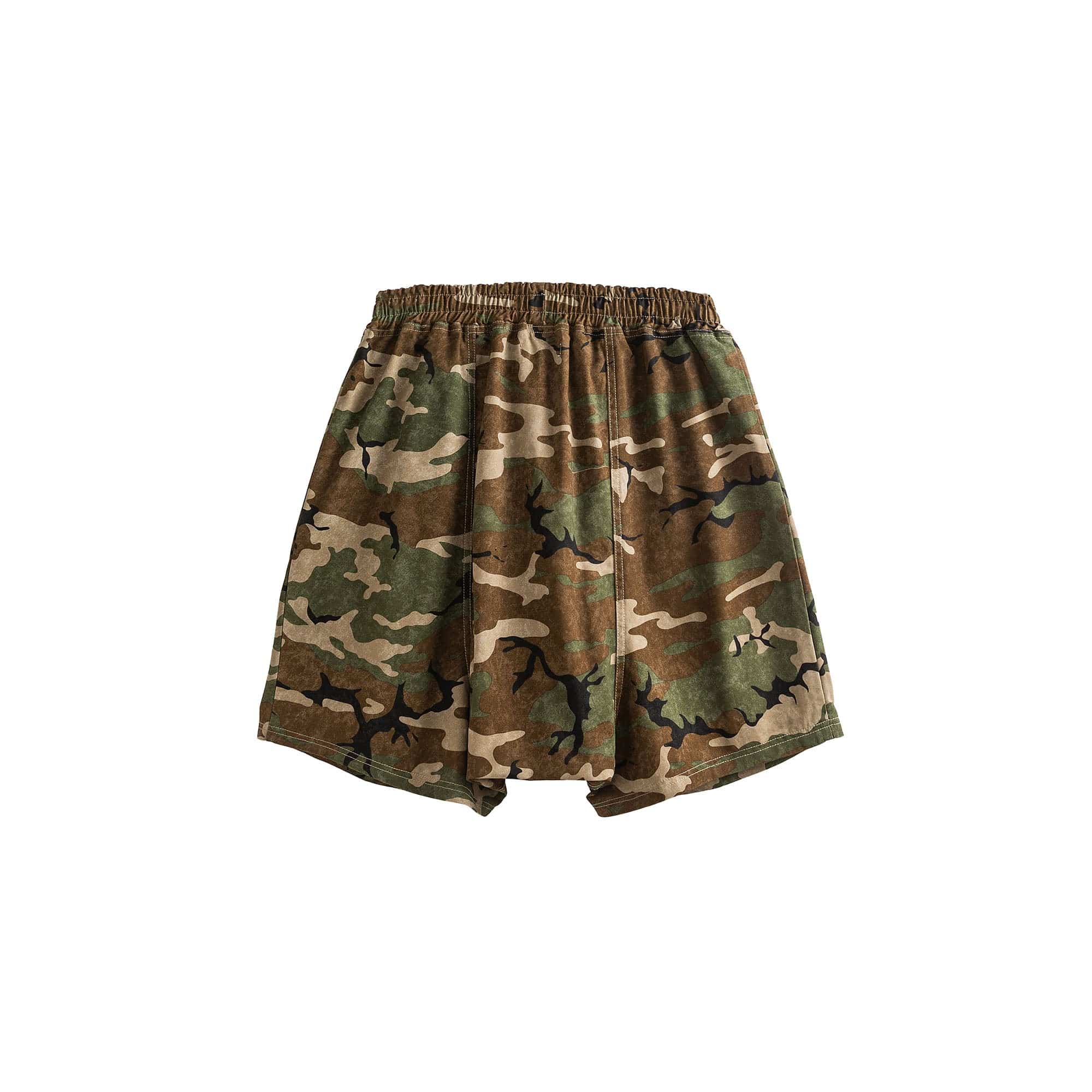 ME DA IGUAL Utility Camo Drawstring Shorts-Shorts-M-Free Shipping Leatheretro