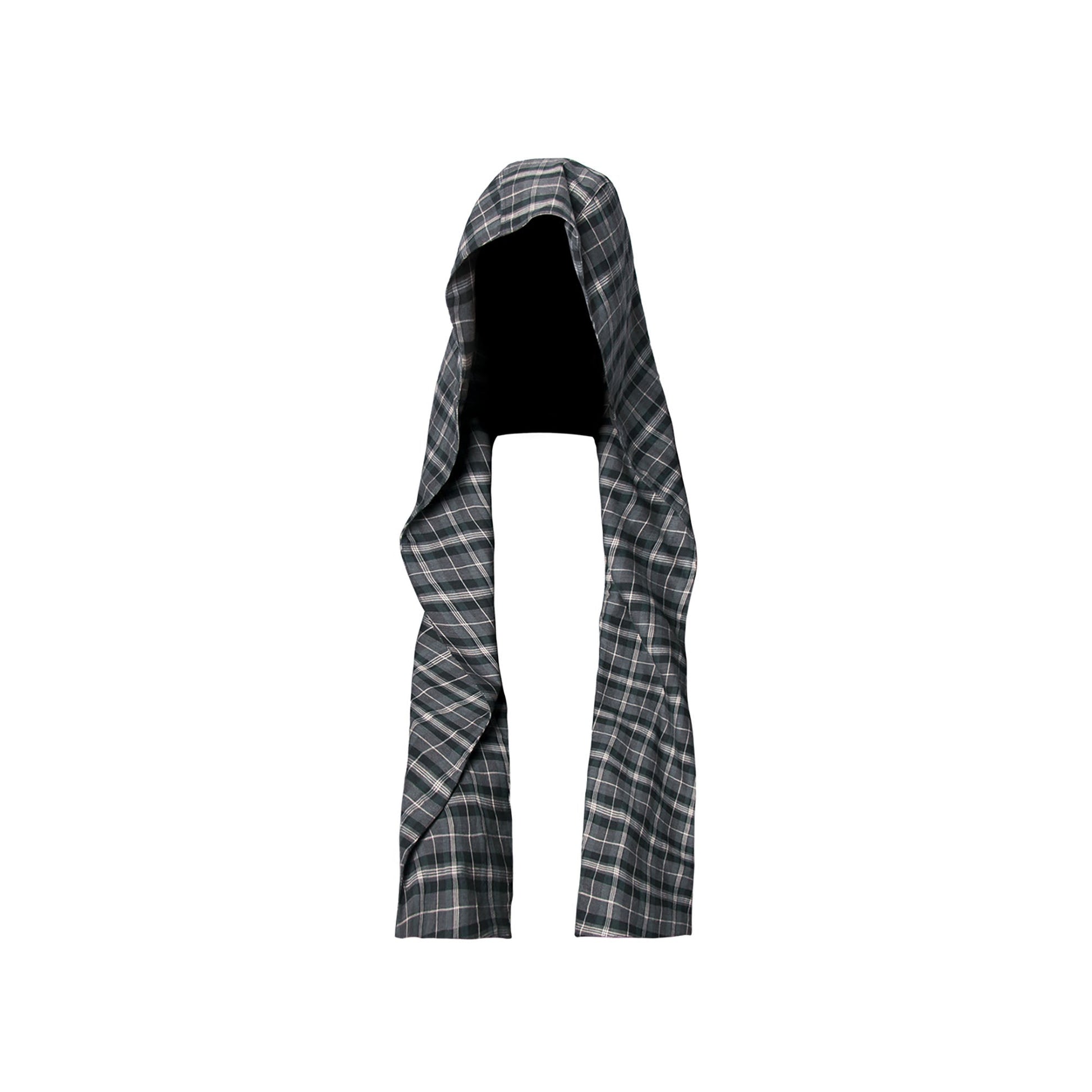 RELABEL Detachable Hood Scarf-Hat, Cap, Beanie-Gray-Free Shipping Leatheretro