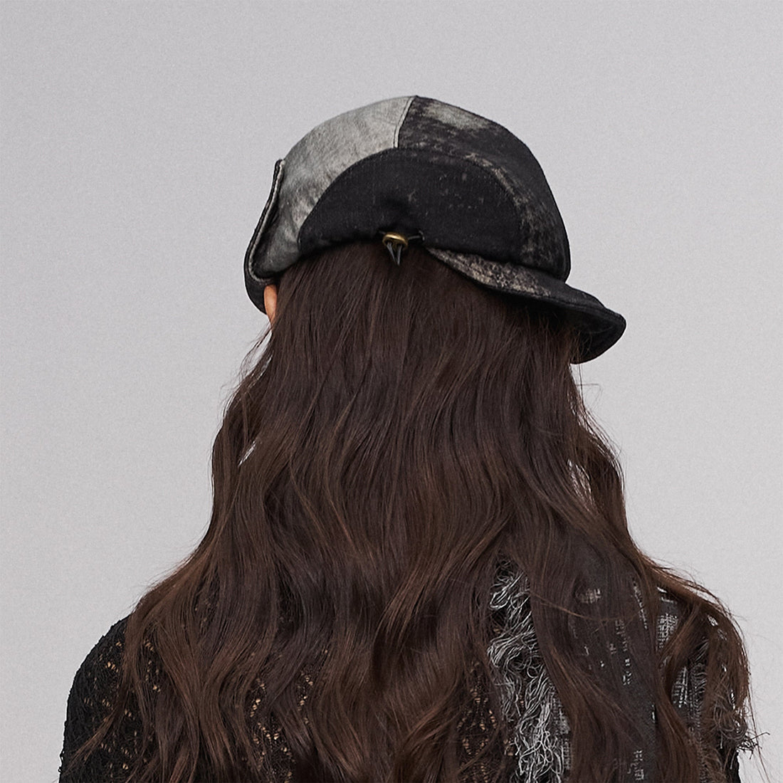 ILNya Nieternite Nifutur Deconstructed Houndstooth Newsboy Cap-Hat, Cap, Beanie-M (1)(Preorder)-Free Shipping Leatheretro