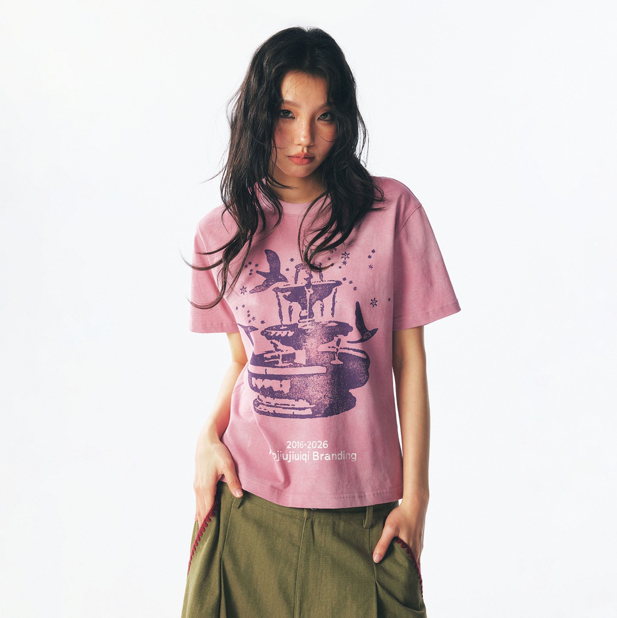 1997 POSTOFFICE Fountain Dove Distressed Tee-T Shirt-S-Free Shipping Leatheretro