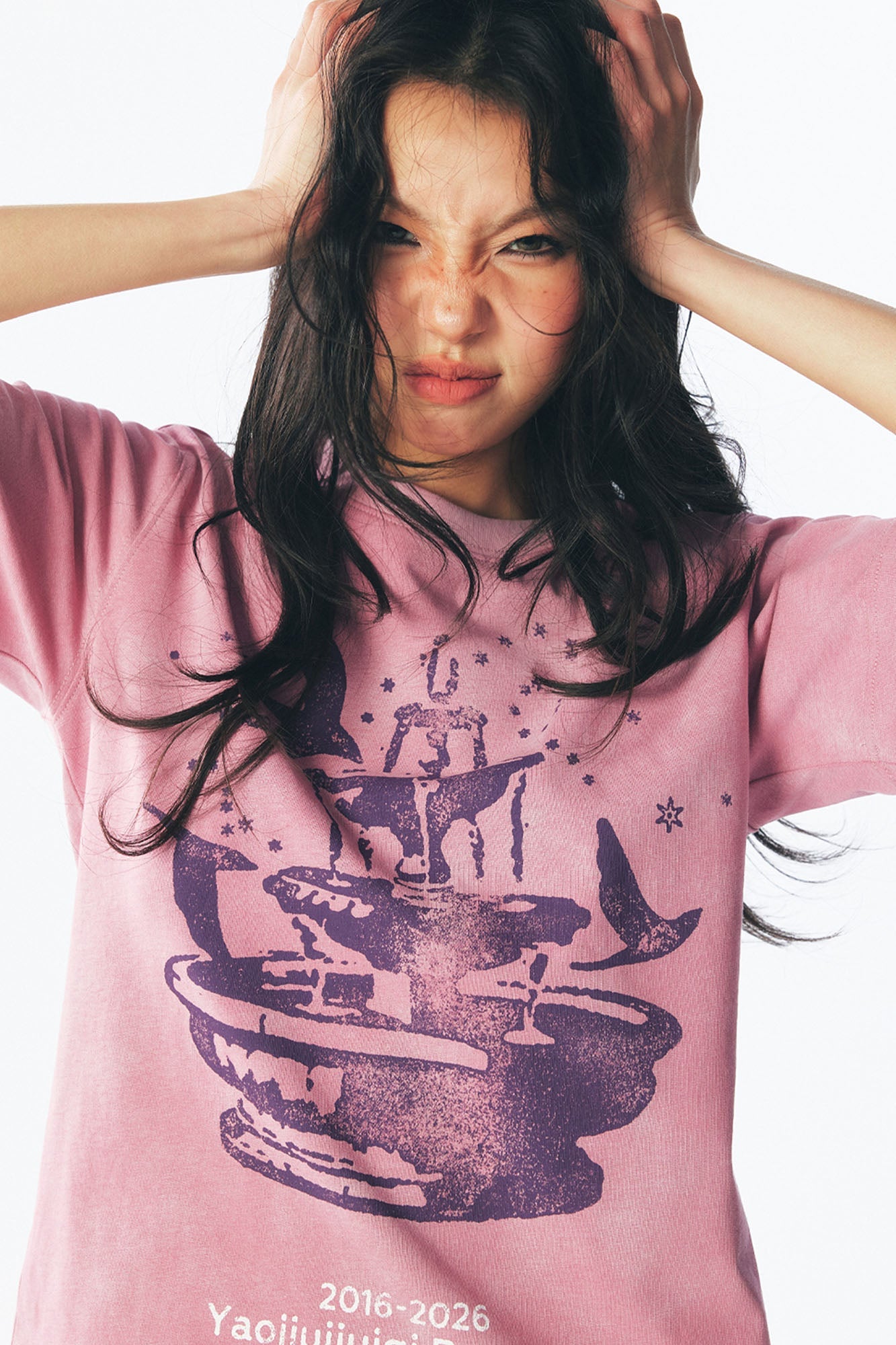1997 POSTOFFICE Fountain Dove Distressed Tee-T Shirt-S-Free Shipping Leatheretro