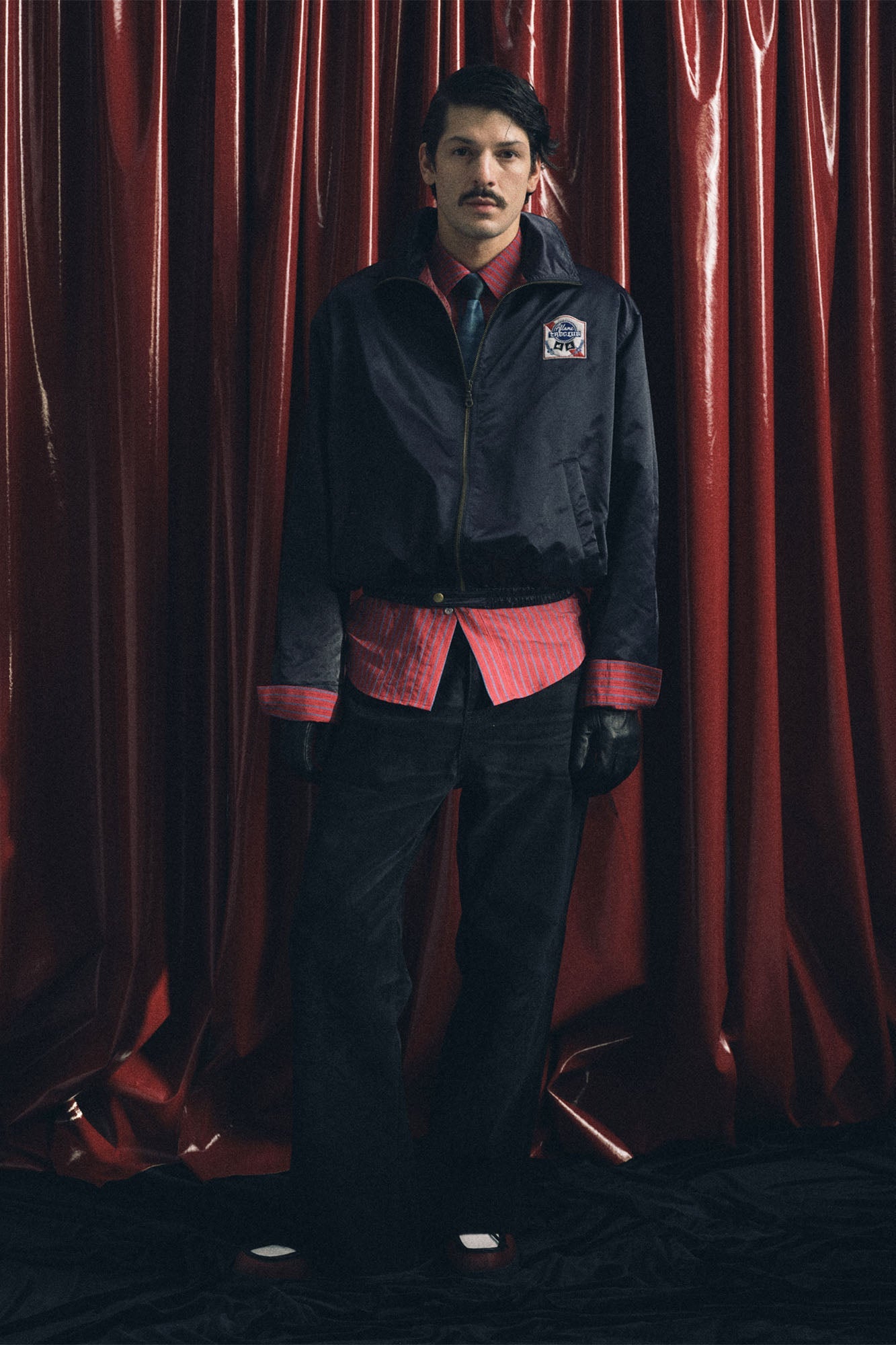 TRECLUB Laser-Etched Dragon Flock Jeans-Jeans-S-Free Shipping Leatheretro