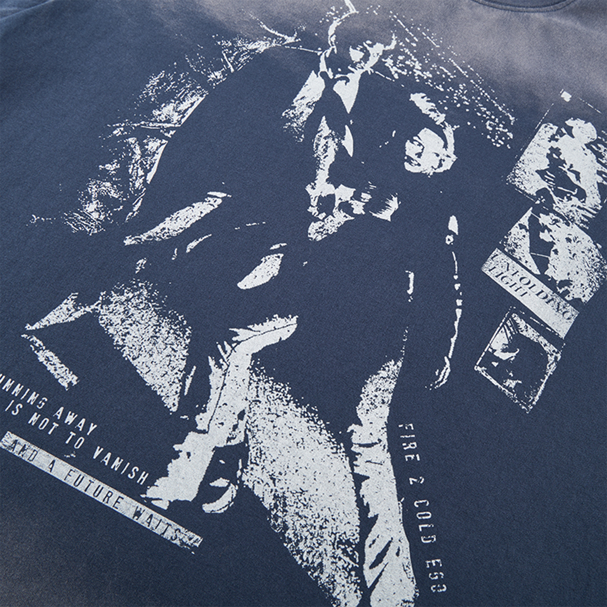 F2CE Gradient Washed Portrait Graphic T-Shirt-T Shirt-S-Free Shipping Leatheretro