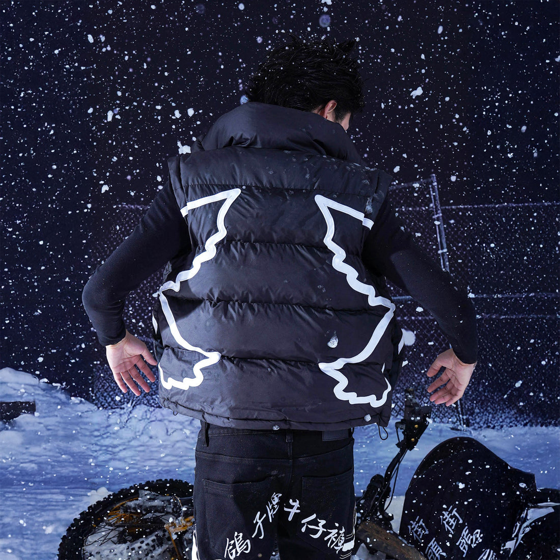 VINKID Peace Dove Patch Padded Vest-Vest-S (Preorder)-Free Shipping Leatheretro