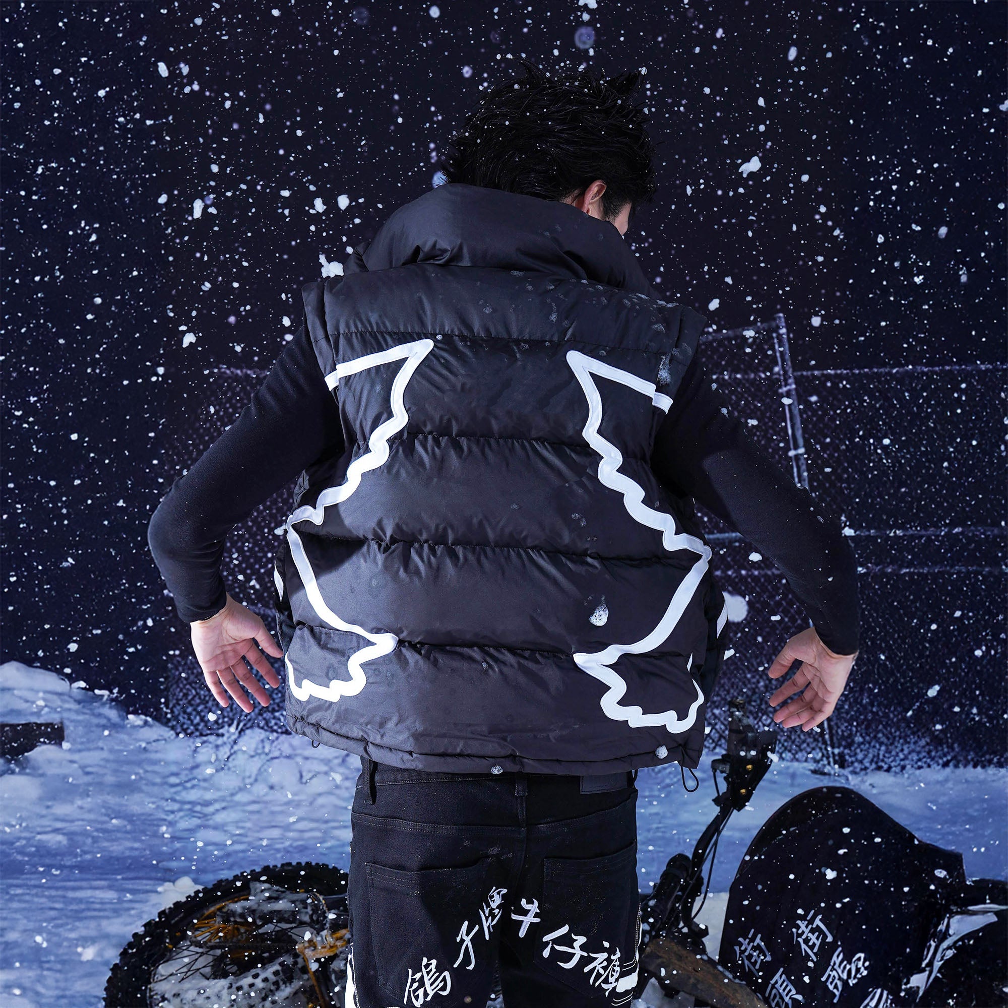 VINKID Peace Dove Patch Padded Vest-Vest-S (Preorder)-Free Shipping Leatheretro
