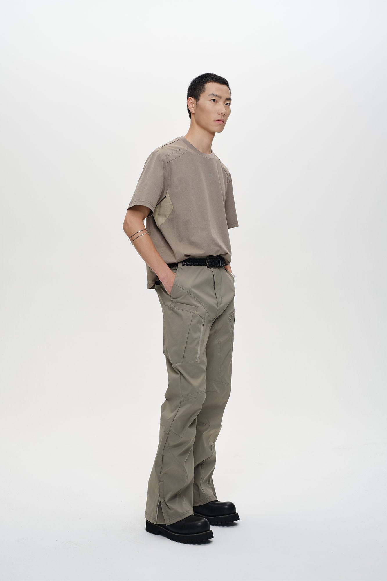 CATSSTAC Laser-Vent Paneled Tech T-Shirt-T Shirt-M-Black-Free Shipping Leatheretro