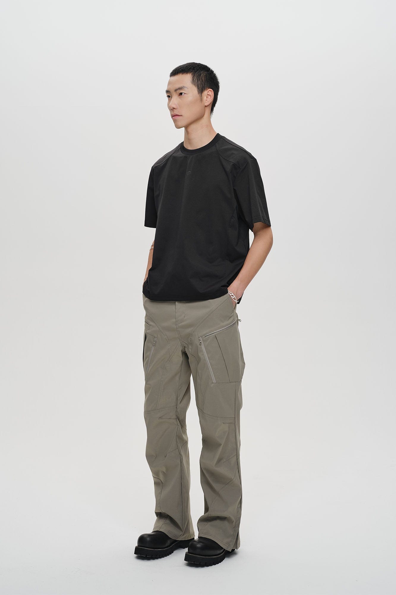 CATSSTAC Laser-Vent Paneled Tech T-Shirt-T Shirt-M-Black-Free Shipping Leatheretro