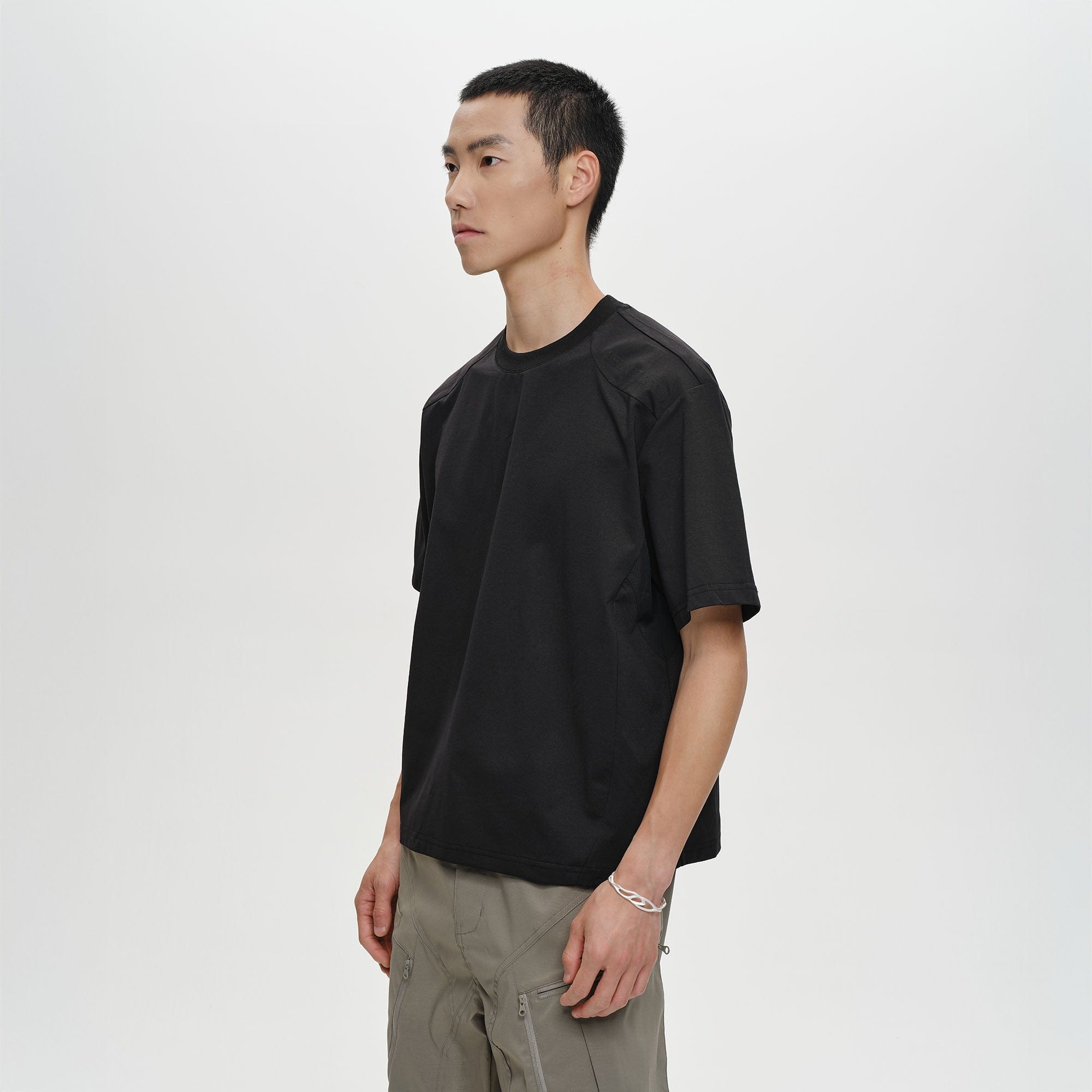 CATSSTAC Laser-Vent Paneled Tech T-Shirt-T Shirt-M-Black-Free Shipping Leatheretro