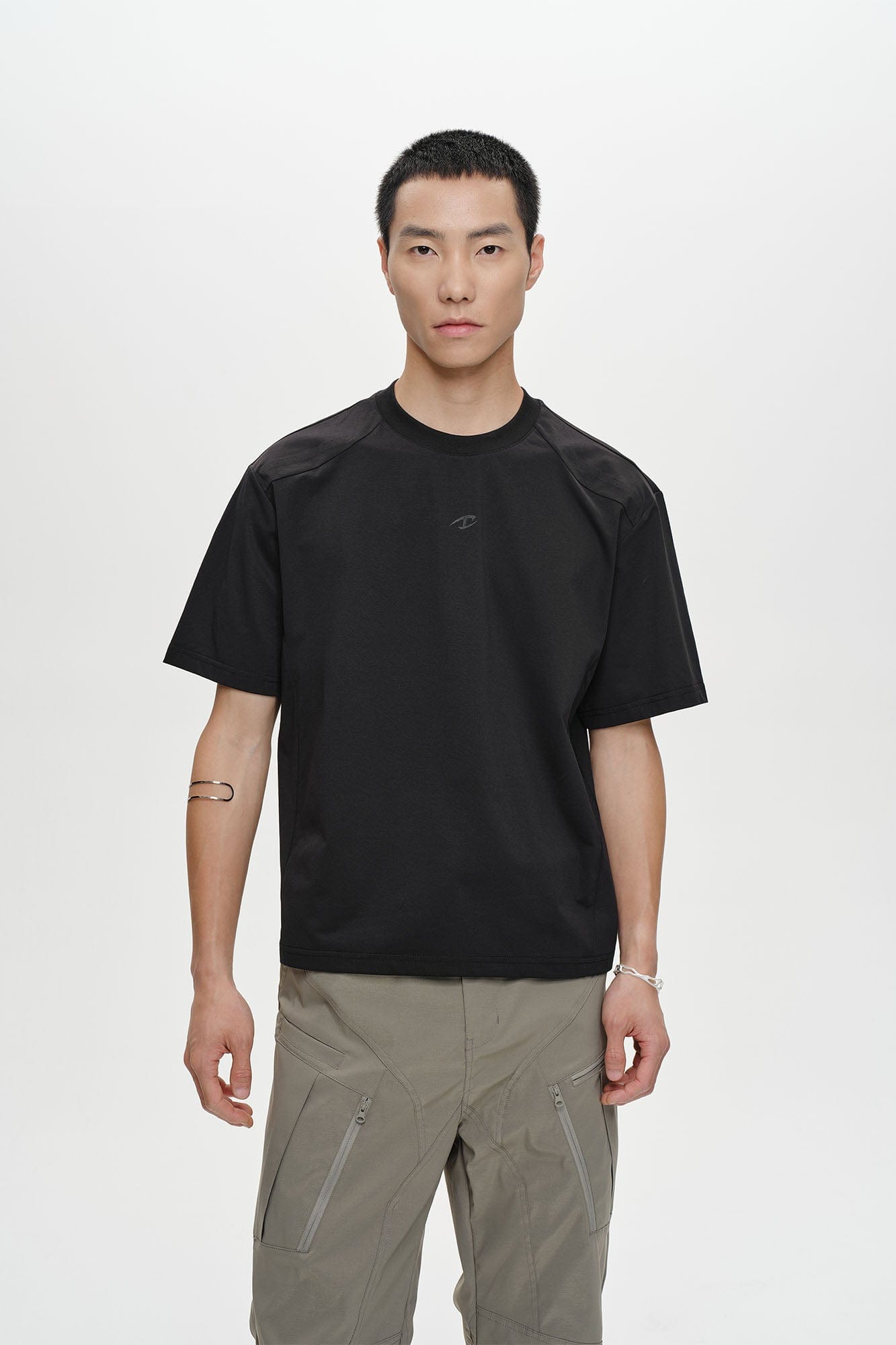 CATSSTAC Laser-Vent Paneled Tech T-Shirt-T Shirt-M-Black-Free Shipping Leatheretro