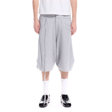 WHISTLEHUNTER Layered Crinkled Strap Shorts-Shorts-S-Gray-Free Shipping Leatheretro