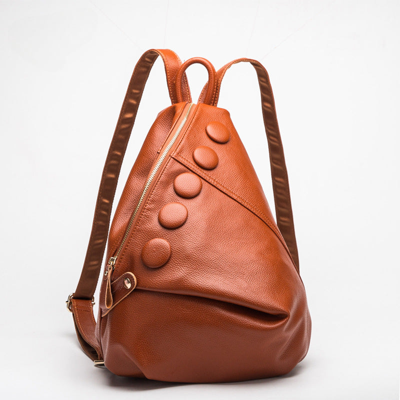 Genuine Leather Women's Backpack-Backpack-burgundy-Free Shipping Leatheretro