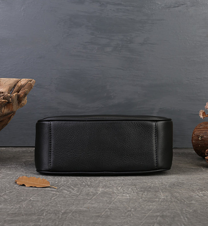 Handmade Top-Grain Leather Crossbody Bag for Women-Brown-Free Shipping Leatheretro