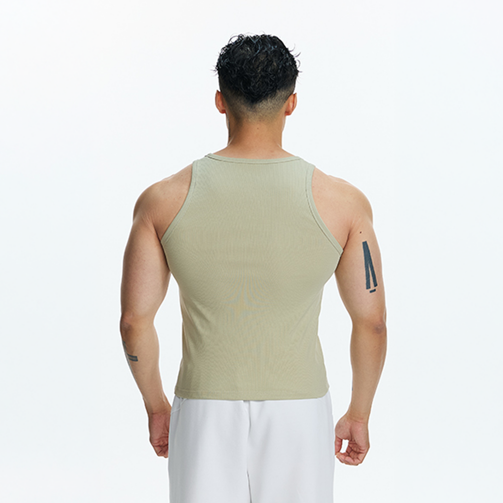 PUMPPLUS Ribbed Quick-Dry Slim Tank Top-Tank Top-M-Gray-Free Shipping Leatheretro