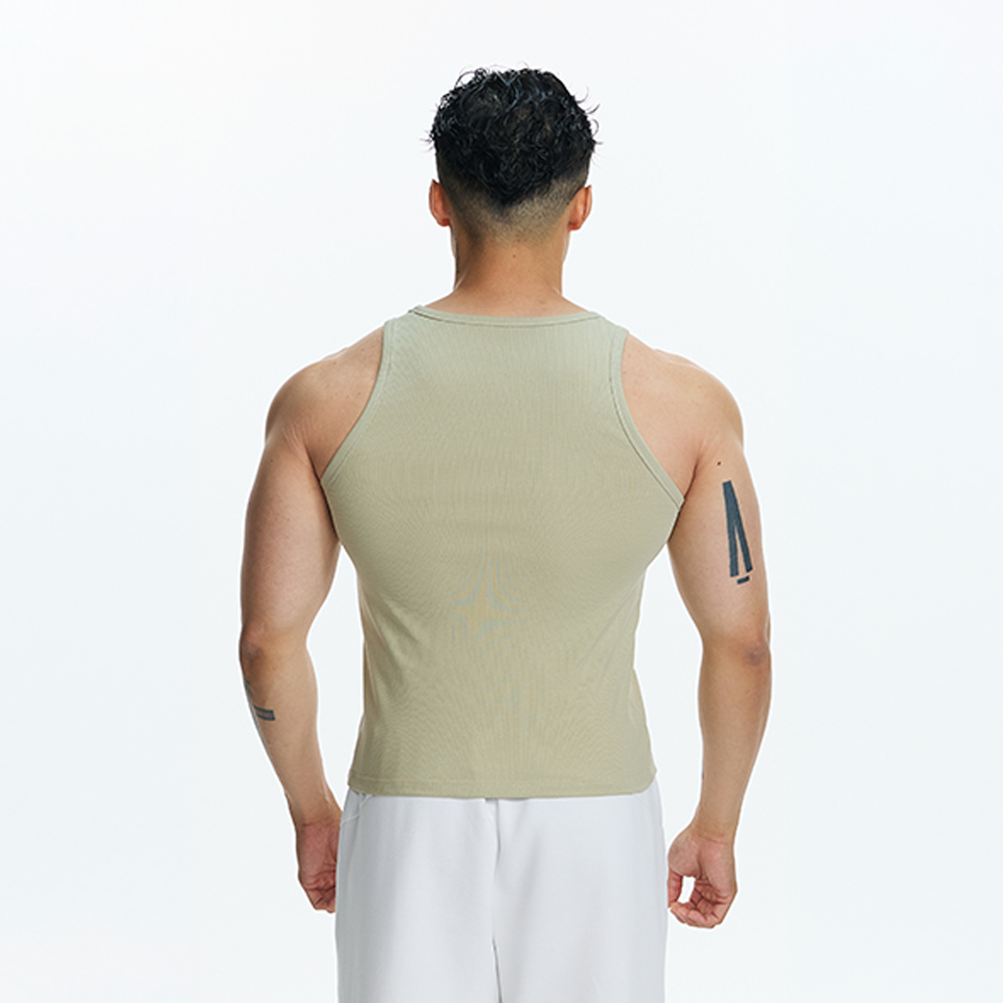 PUMPPLUS Ribbed Quick-Dry Slim Tank Top-Tank Top-M-Gray-Free Shipping Leatheretro