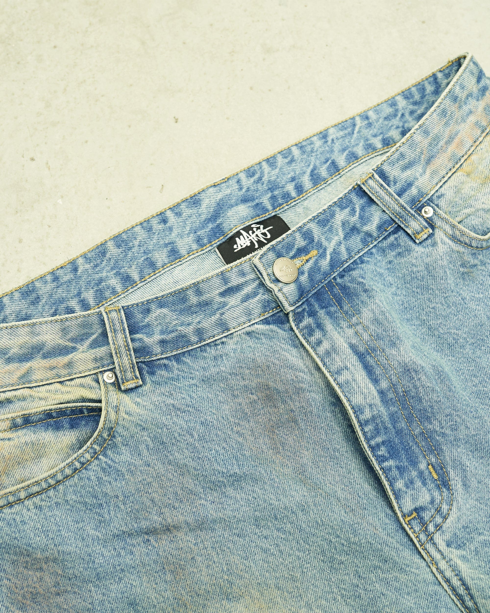 MAKEMORE Modern Vintage Washed Jeans-Jeans-S-Free Shipping Leatheretro