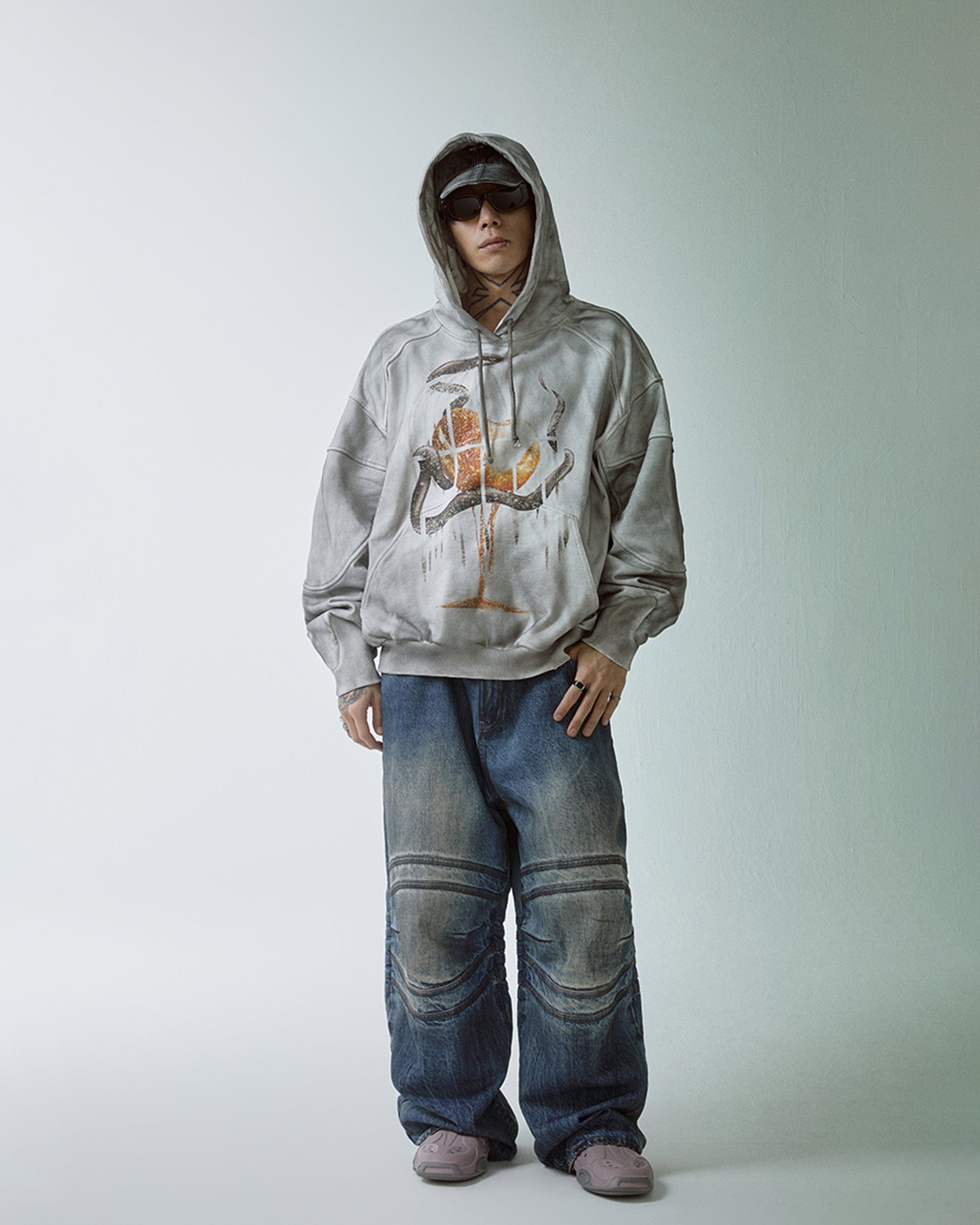 F2CE Retro Deconstructed Snake Hoodie-Hoodie-S-Free Shipping Leatheretro