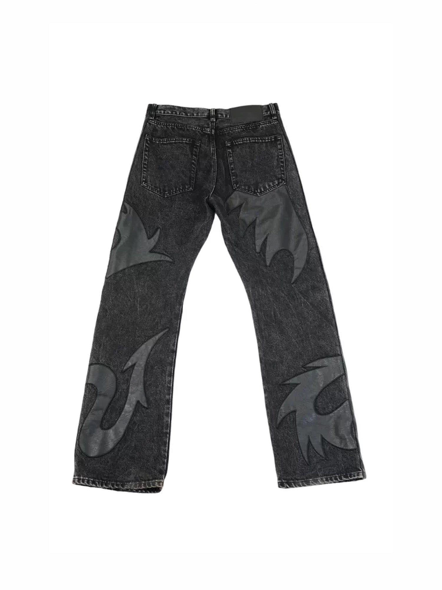 VINKID Dragon Graphic Washed Jeans-Jeans-S-Free Shipping Leatheretro