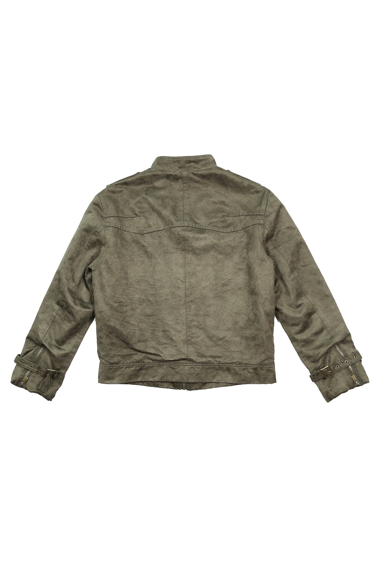 TRECLUB Retro Faux Suede Utility Jacket-Jacket-S-Free Shipping Leatheretro
