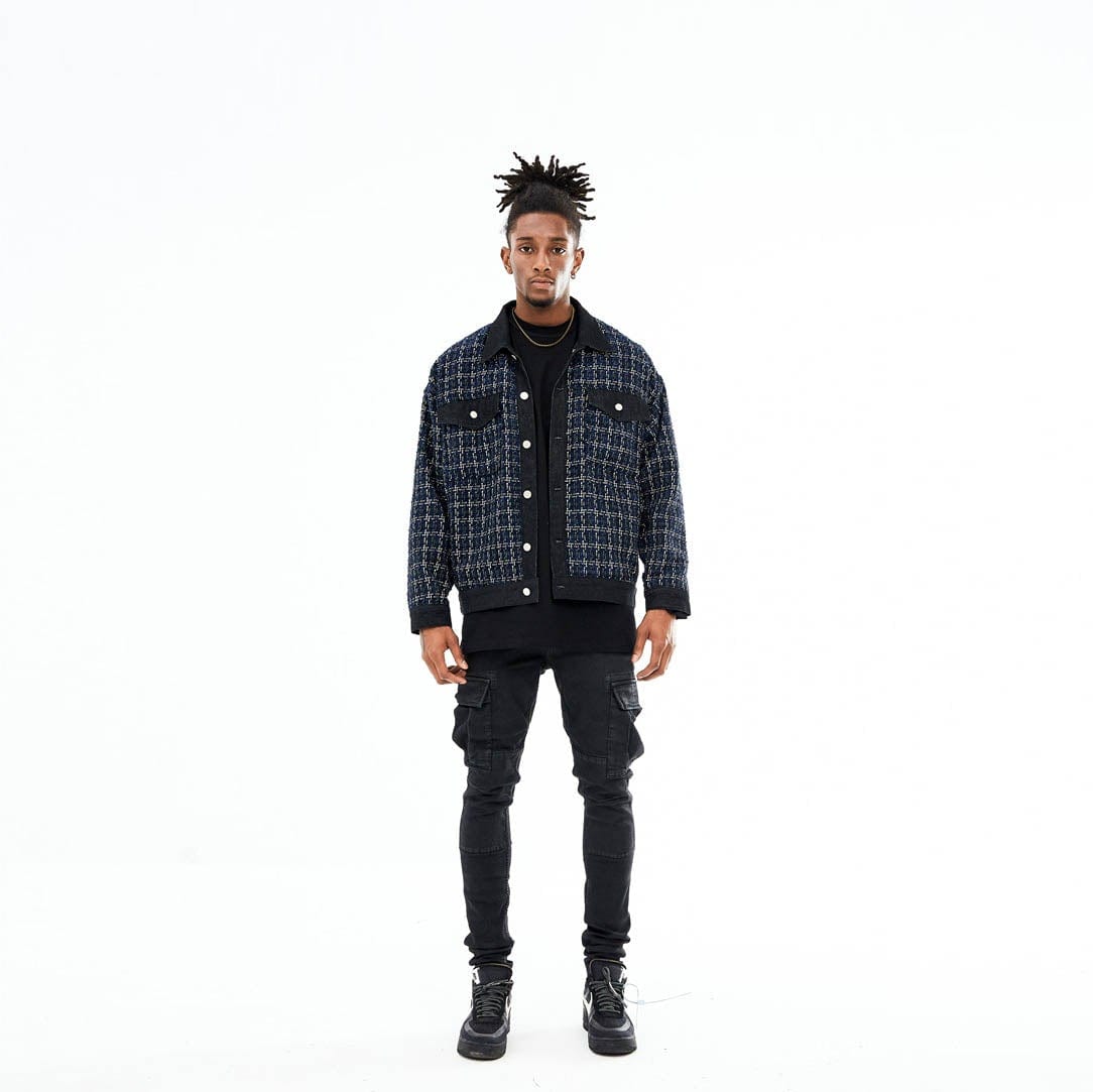 BONELESS Tweed Jacket-Jacket-S-White-Free Shipping Leatheretro